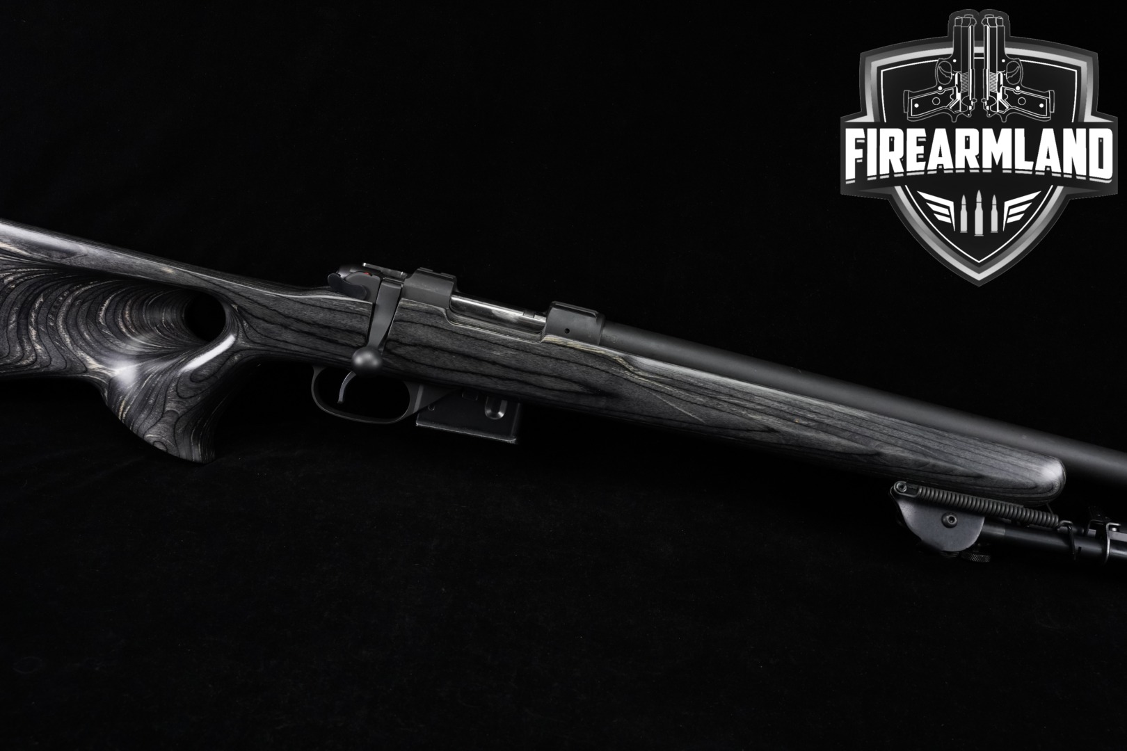 CZ CZ 527 Thumbhole Varmint .223 Rem. Blued & Gray Laminate in Very Good Condition Thumbnail