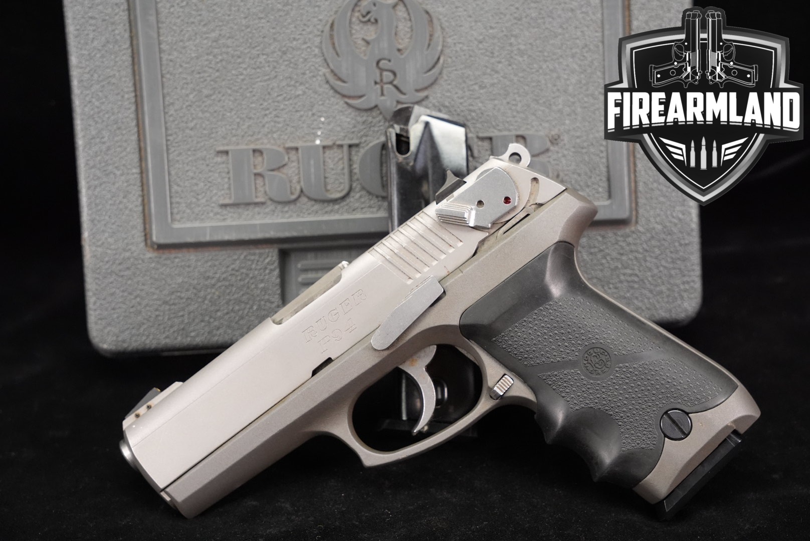 1995 Ruger P944 40 S&W 4.25" Matte Stainless P 94 P94 +2 MAGS, ORIG CASE-img-0