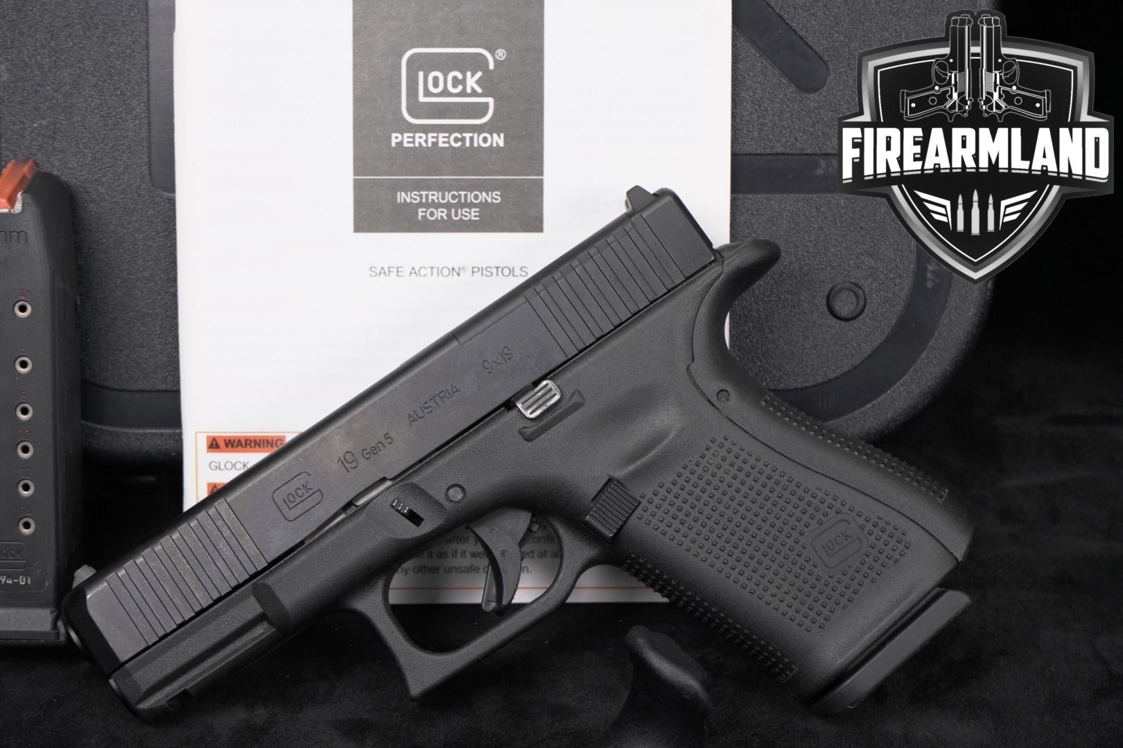 Glock G19 Gen5 MOS 9mm Luger Black in Very Good Condition Thumbnail