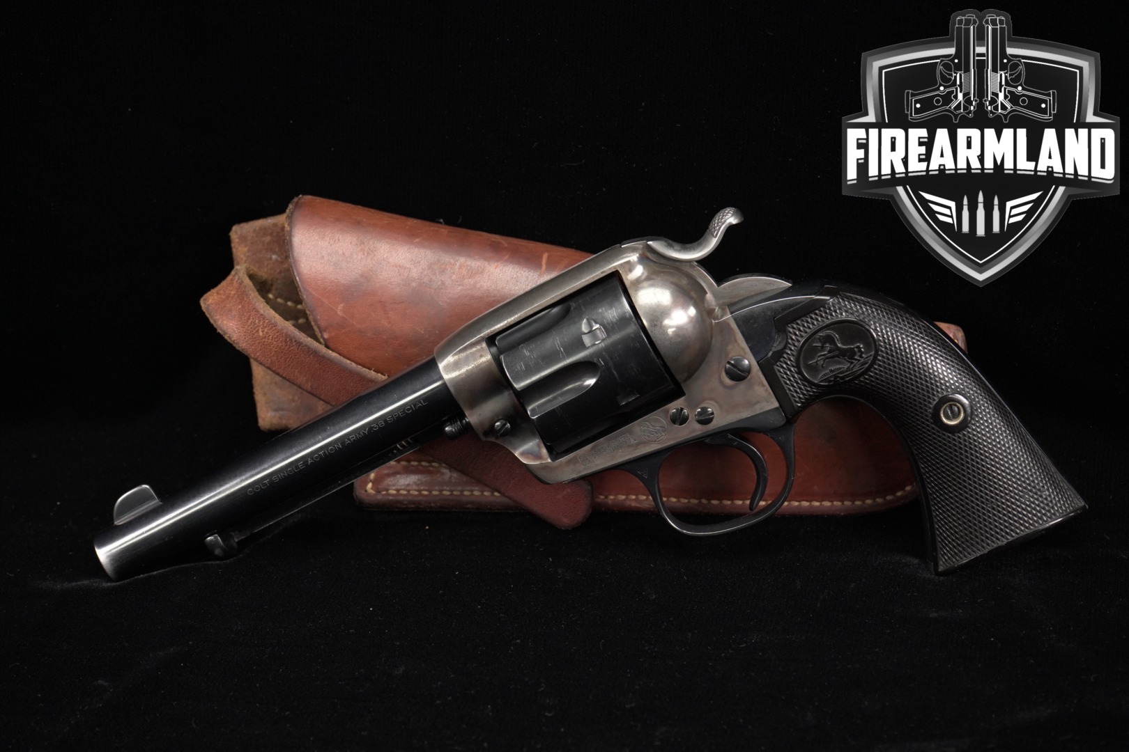 1910 Colt Single Action Army First Generation .38 Spl. Blued & Color Case-Hardened in Good Condition Thumbnail