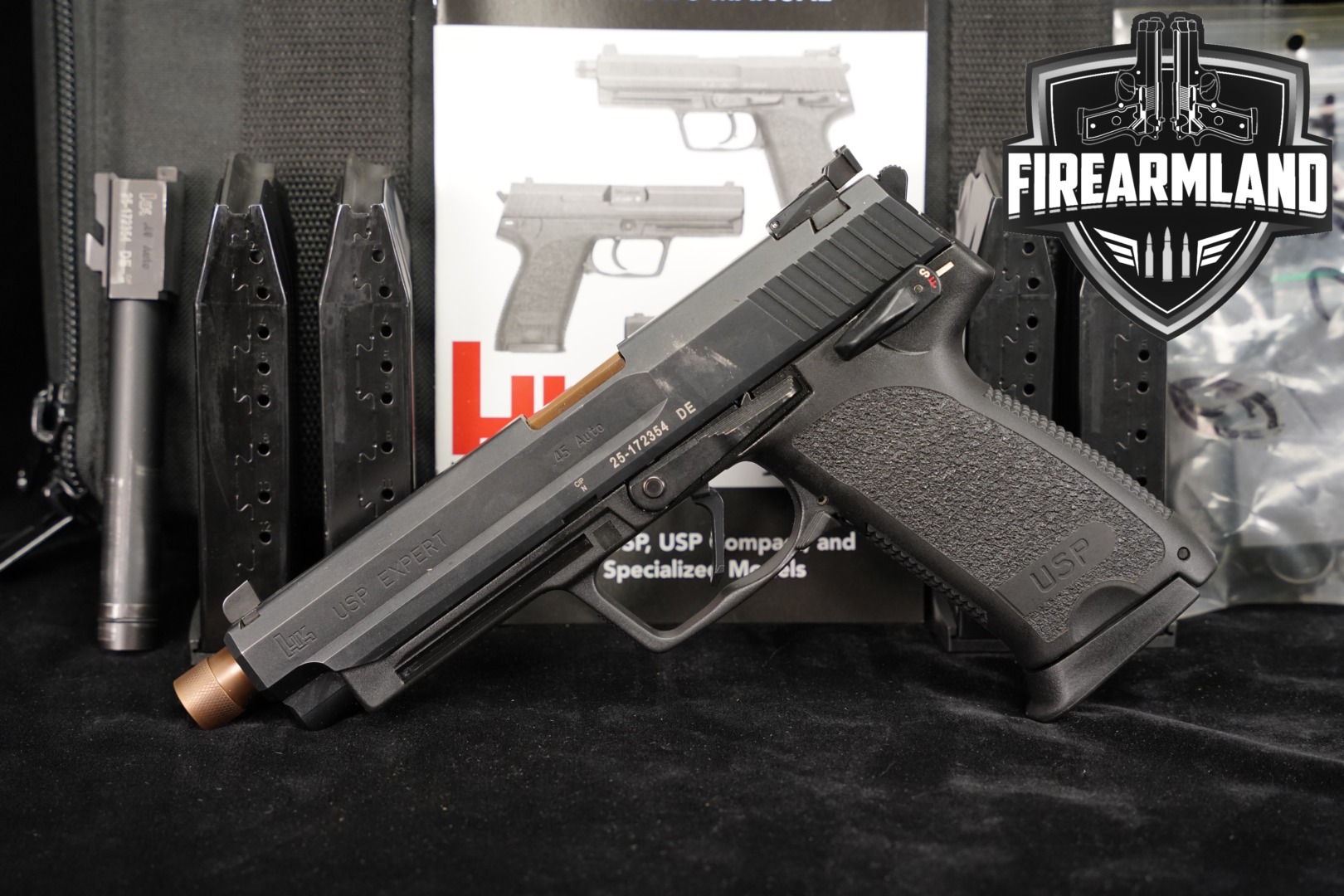 Heckler & Koch (H&K, HK) USP Expert .45 ACP Black in Good Condition Thumbnail