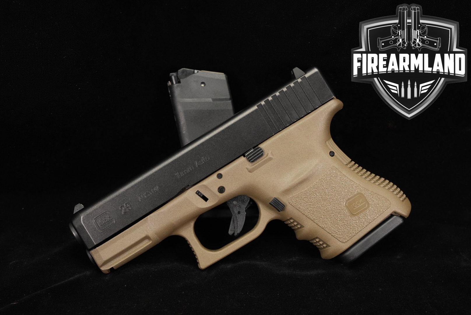 Glock G29 Gen 3 10mm Two-Tone Black & FDE in Very Good Condition Thumbnail