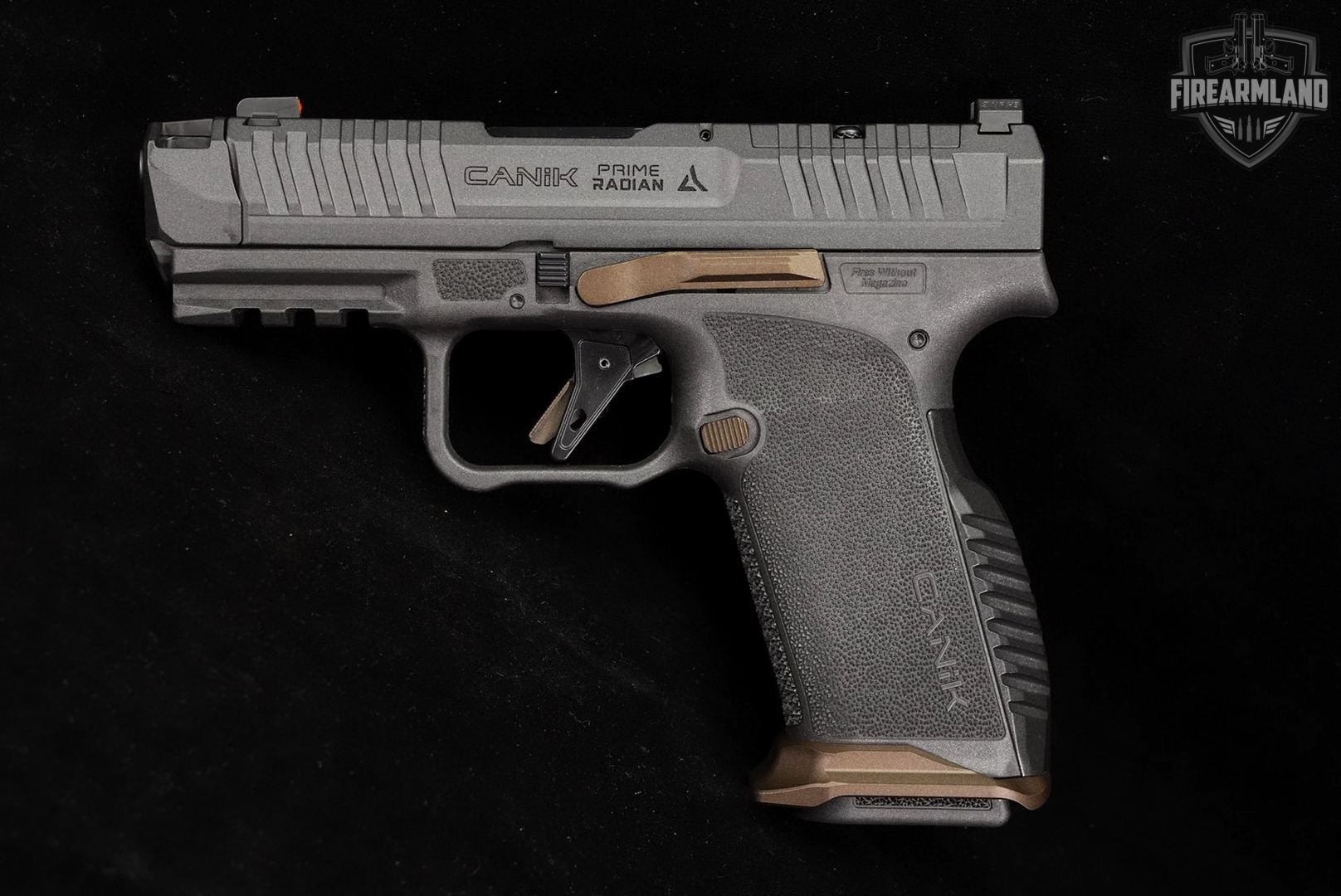 Canik Prime Radian 9mm Optics-Ready Grey MC-9 +2 MAGS, ORIG CASE, HOLSTER-img-3
