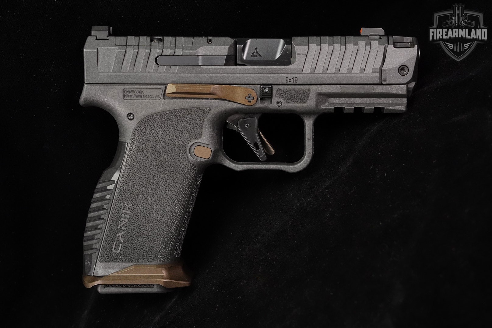 Canik Prime Radian 9mm Optics-Ready Grey MC-9 +2 MAGS, ORIG CASE, HOLSTER-img-4