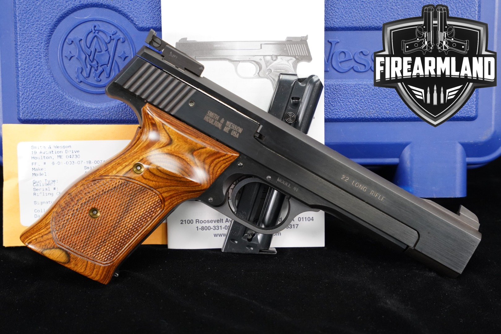 Smith & Wesson (S&W) Model 41 .22 LR Blued in Very Good Condition Thumbnail