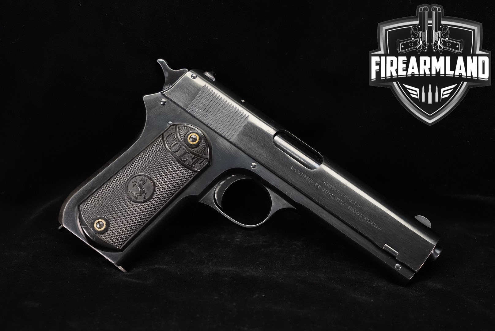 1914 Colt Model 1903 Pocket Hammer 38 ACP 4.3 Blued M1903-img-0