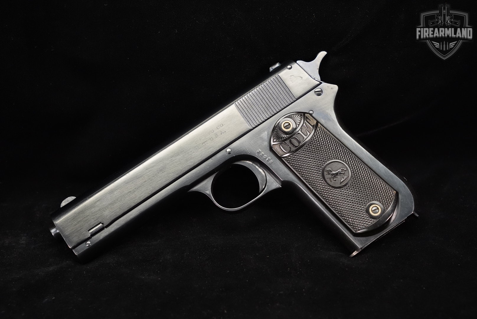 1914 Colt Model 1903 Pocket Hammer 38 ACP 4.3 Blued M1903-img-2
