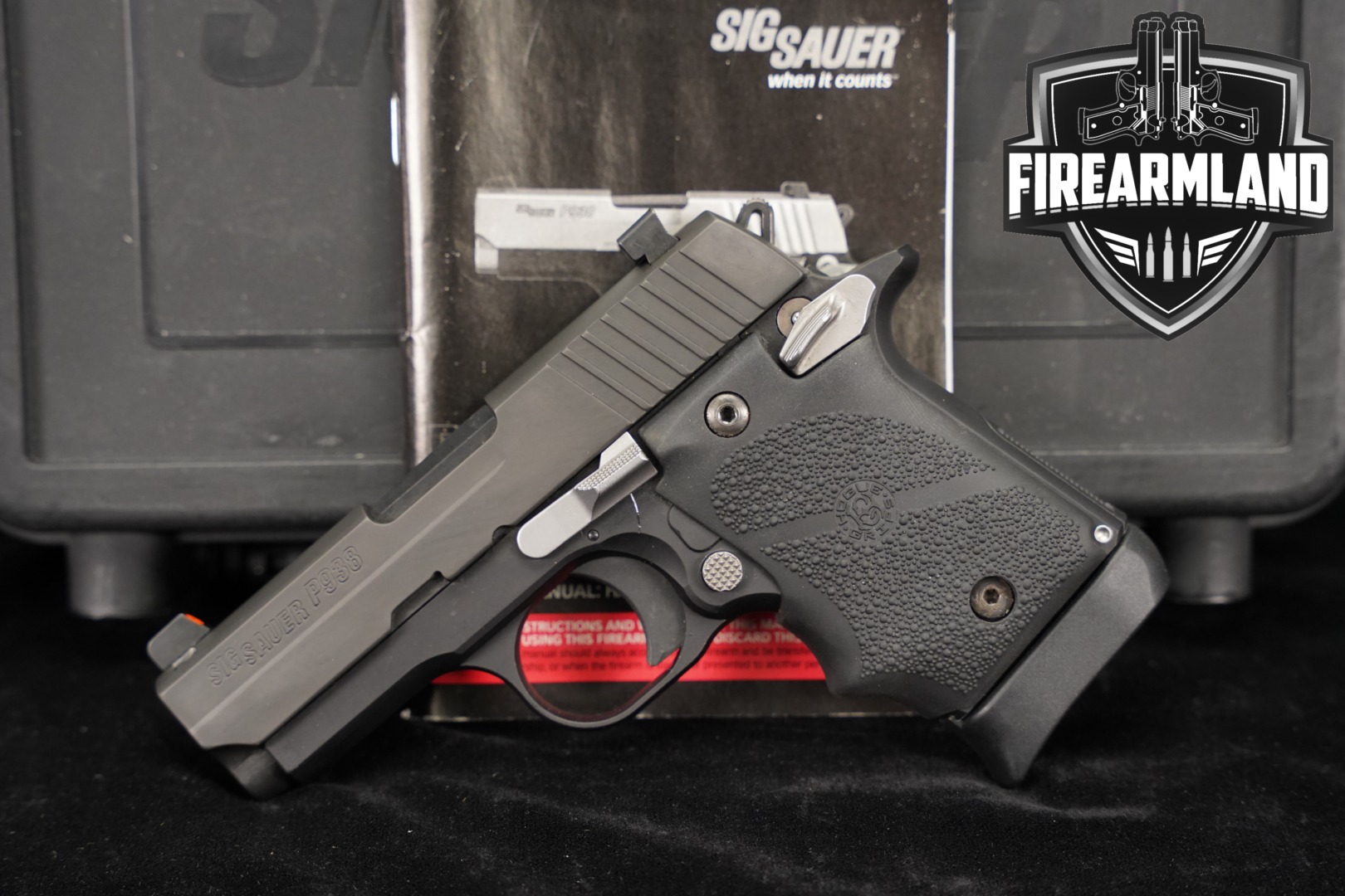 Sig Sauer P938 Nightmare 9mm Luger Black in Very Good Condition Thumbnail