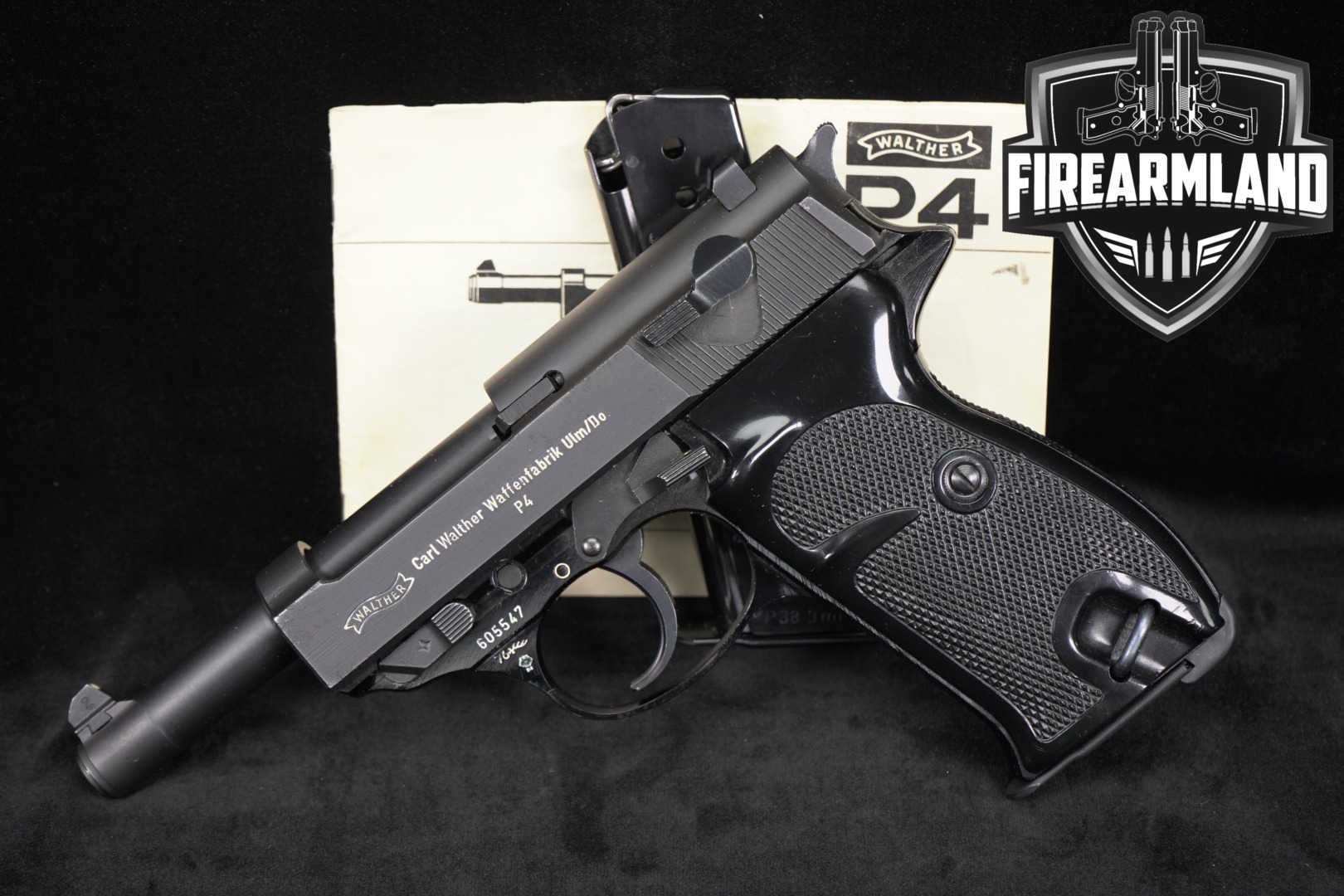 Walther P4 9mm Luger Blued in Excellent Condition Thumbnail