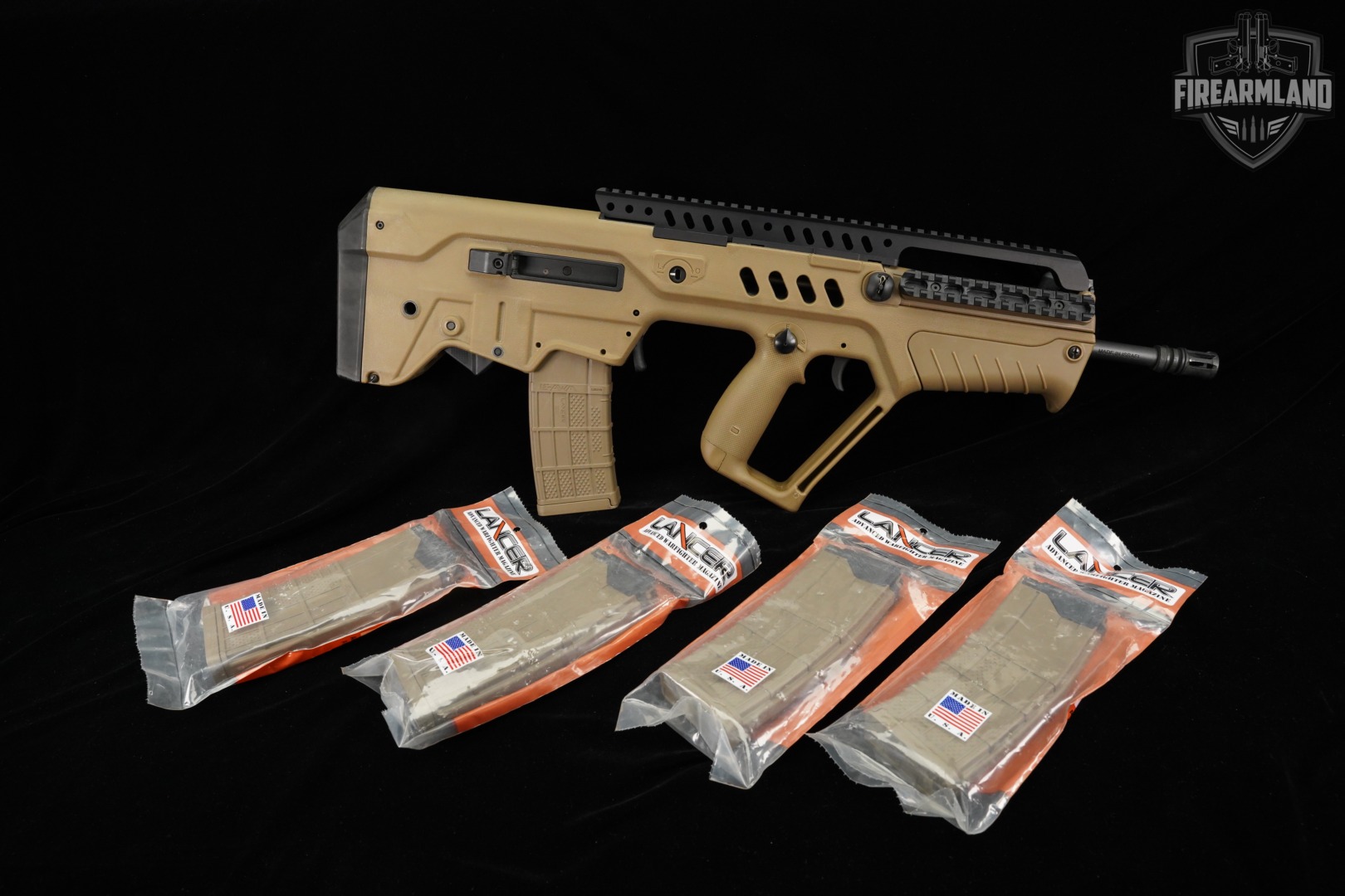 IWI Tavor SAR Flat-Top 5.56 NATO 16.5" FDE +5 MAGS-img-2