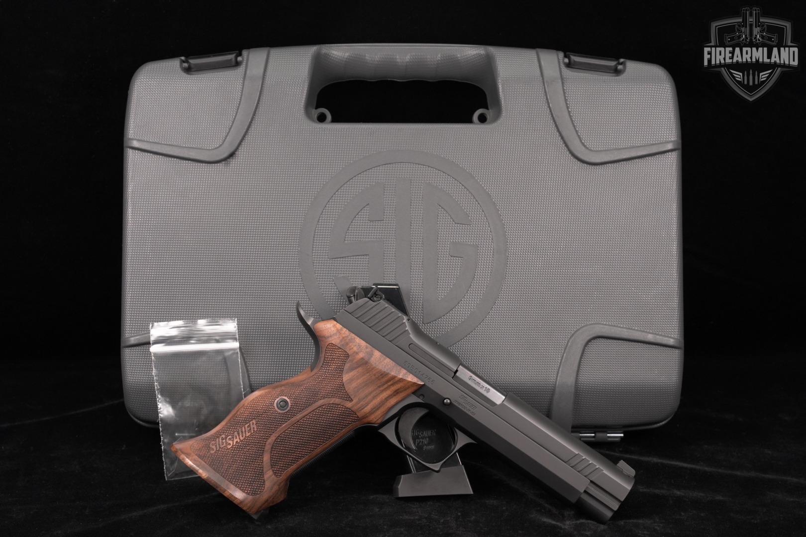 Sig Sauer P210A Target 9mm 4.75 P210-A P-210 +2 MAGS & ORIG CASE-img-2