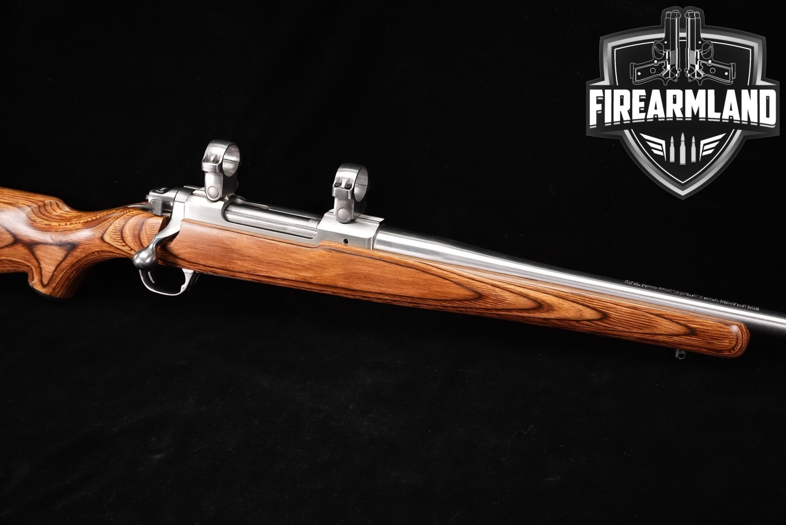 2002 Ruger M77 Mark II 270 Win 22 Satin Stainless & Laminate M-77 MK 2-img-0