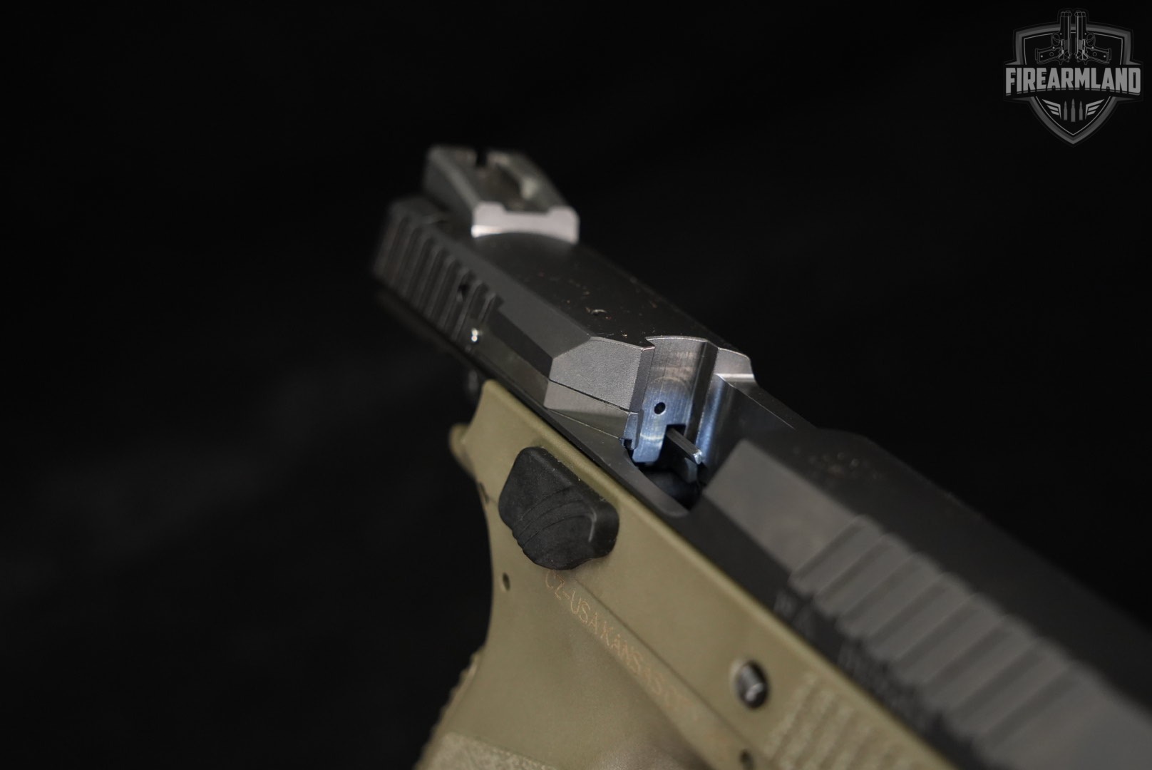 CZ P-09 9mm 4.54" Two-Tone FDE P09 +2 MAGS & HOLSTER-img-11