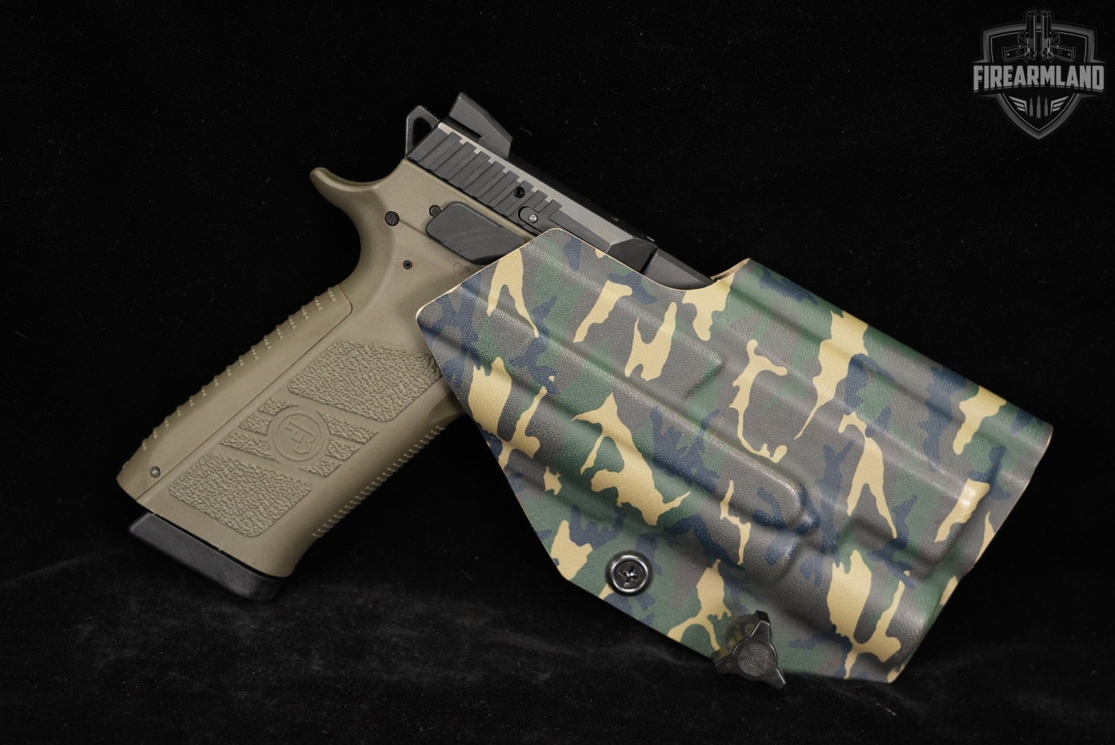 CZ P-09 9mm 4.54" Two-Tone FDE P09 +2 MAGS & HOLSTER-img-12