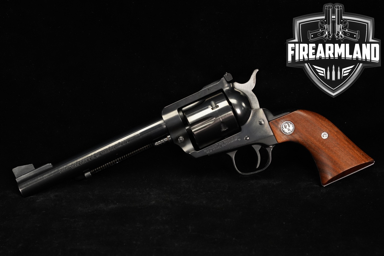 1984 Ruger New Model Blackhawk 357 Magnum 6.5" Blued-img-0