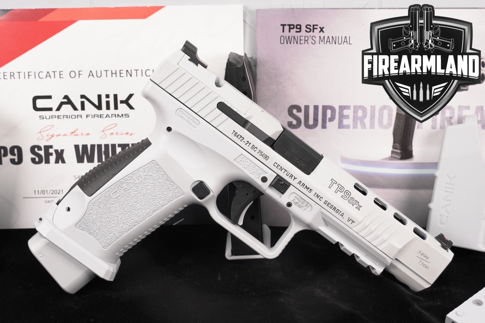 Canik TP9 SFx Whiteout Signature Series 9mm Luger White in Very Good Condition Thumbnail