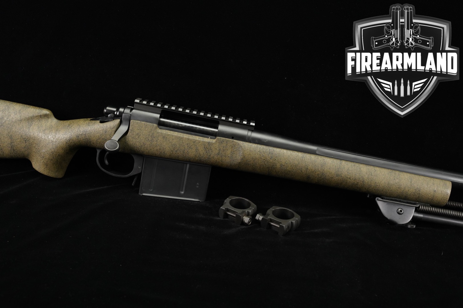 Remington Model 700 XCR Tactical Long Range .338 Lapua Tan & OD Green in Very Good Condition Thumbnail