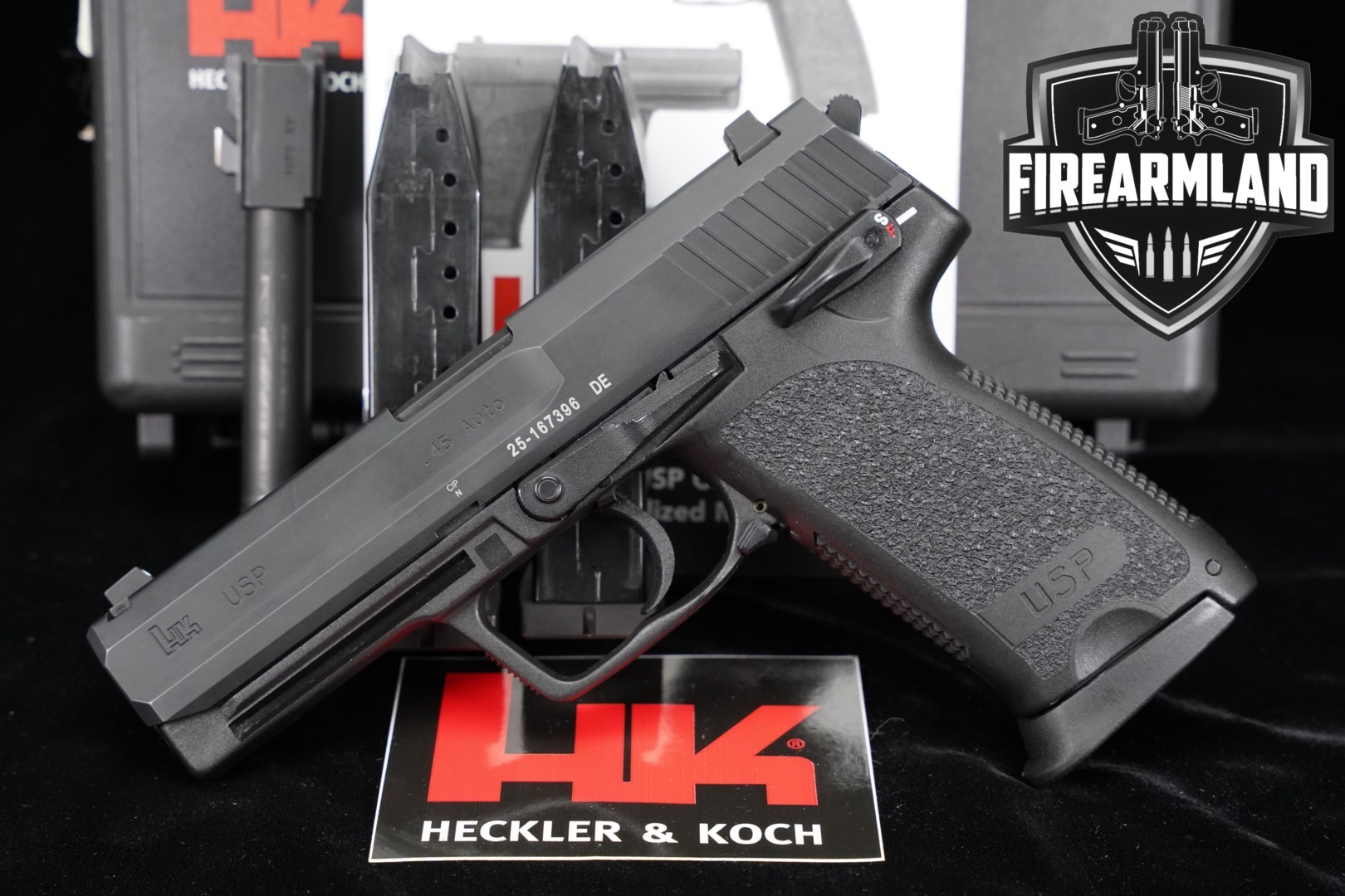 Heckler & Koch (H&K, HK) USP45 .45 ACP Black in Very Good Condition Thumbnail