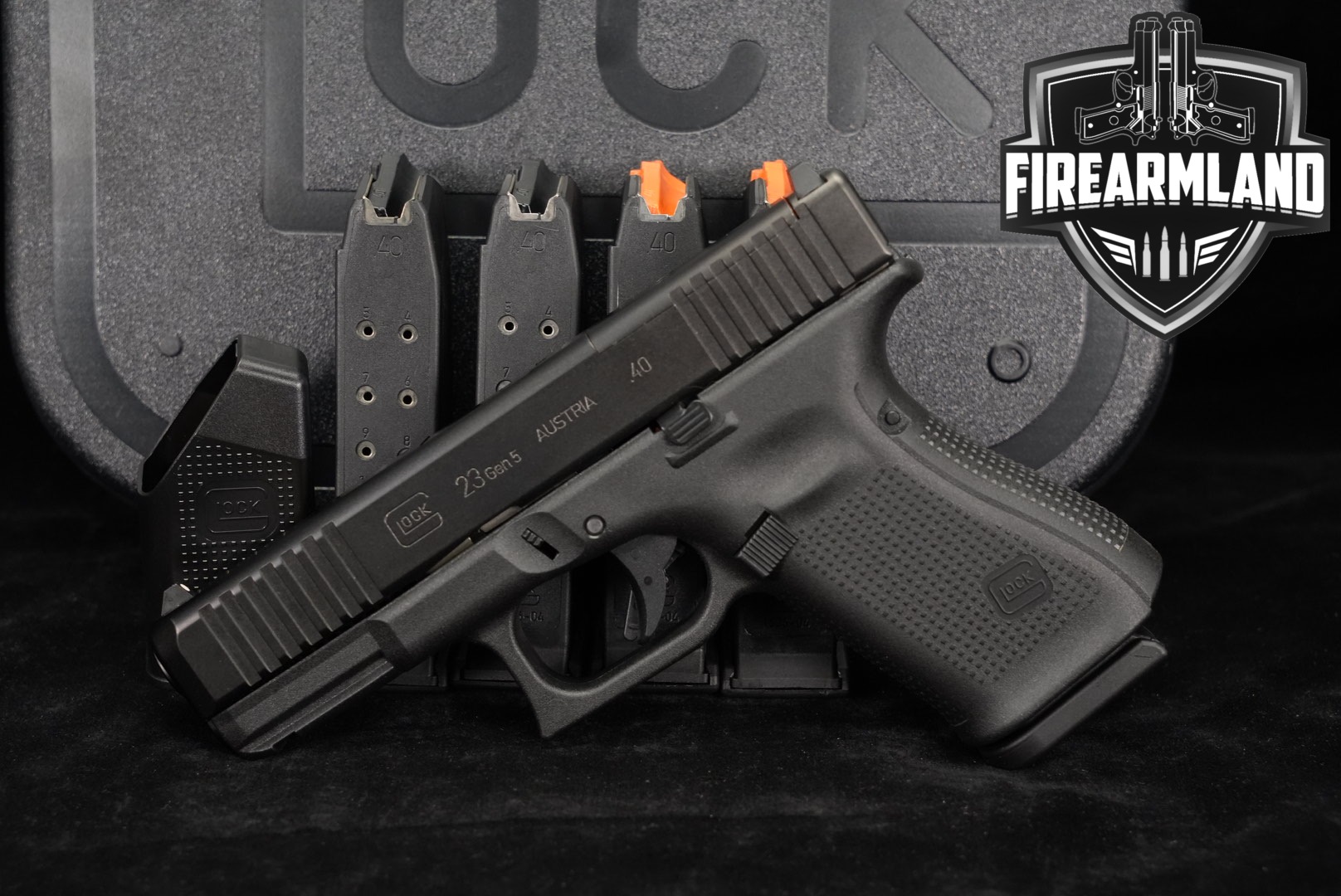Glock 23 Gen5 MOS G23 Gen 5 40 S&W 4.02" +FIVE MAGS & ORIG CASE-img-0