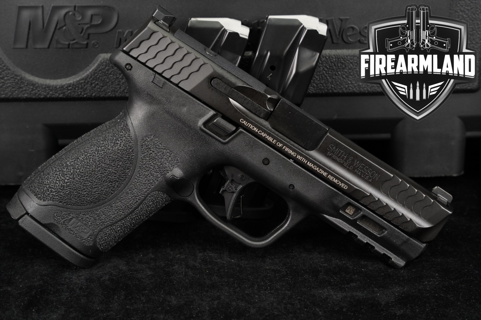 Smith & Wesson (S&W) M&P9 M2.0 Compact Optics Ready No Thumb Safety 9mm Luger Black in Excellent Condition Thumbnail