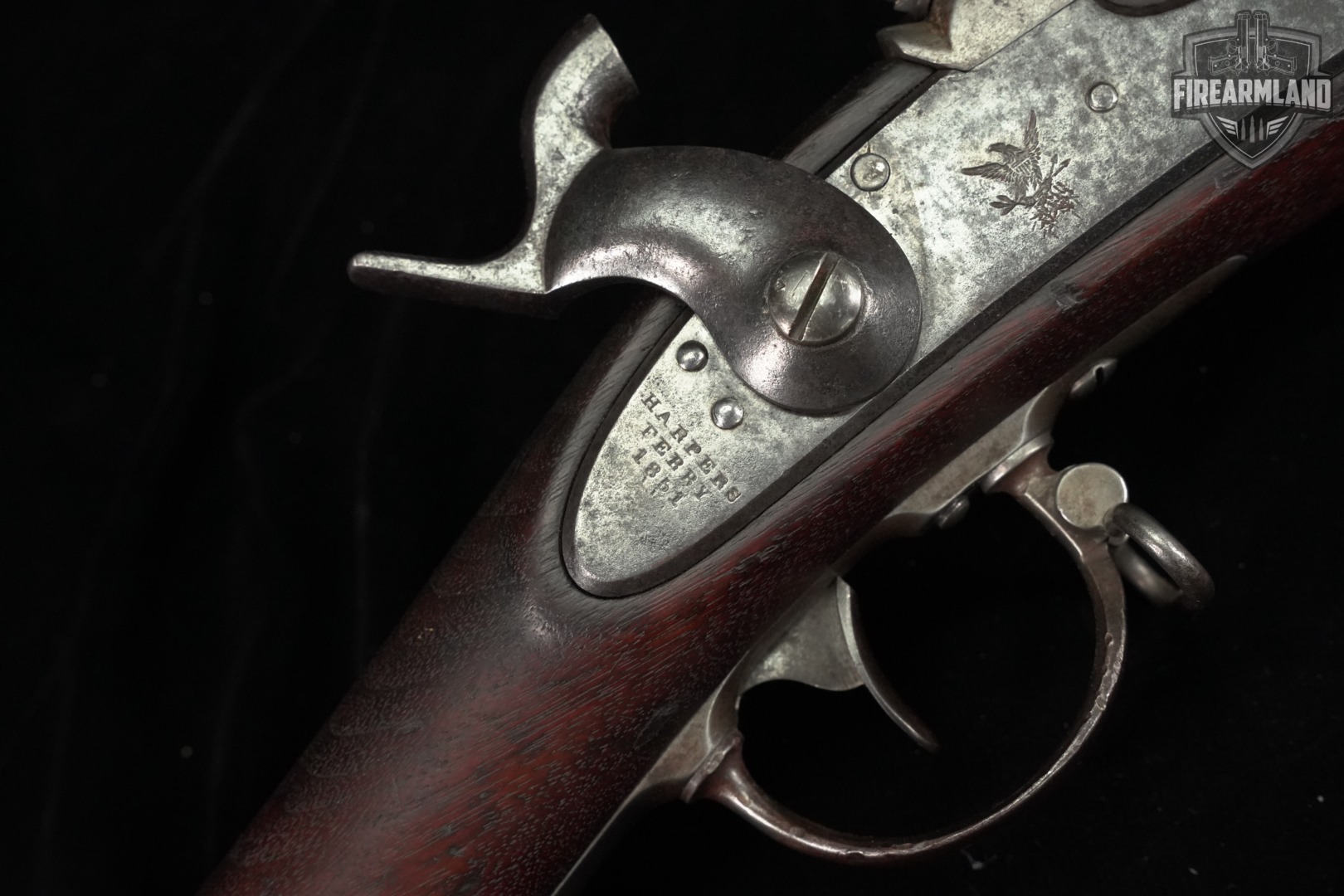 ANTIQUE 1851 Harpers Ferry Model 1842 Musket 69 Caliber 42" Black & Wood-img-16