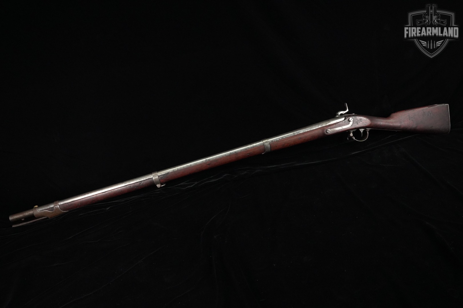 ANTIQUE 1851 Harpers Ferry Model 1842 Musket 69 Caliber 42" Black & Wood-img-2