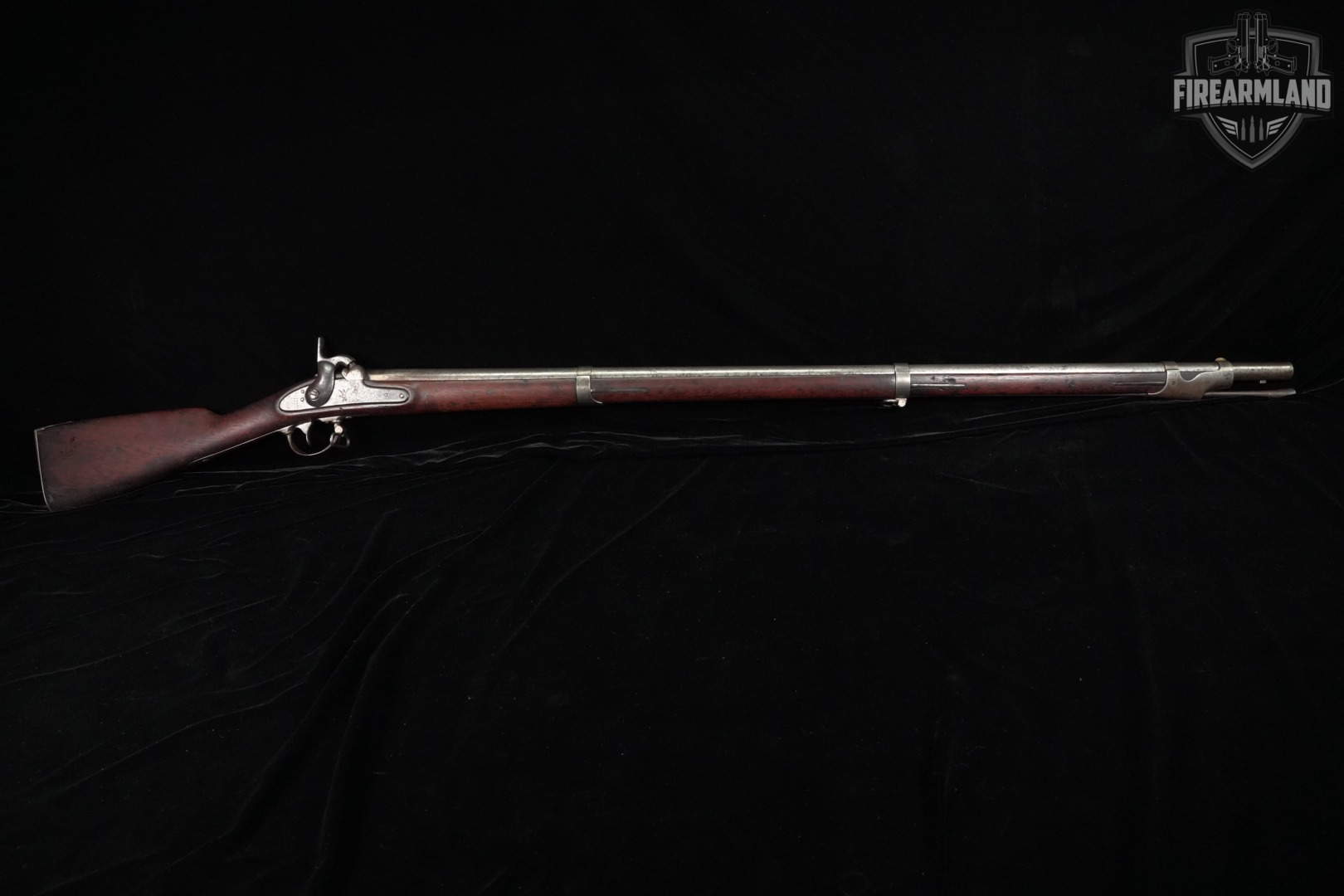 ANTIQUE 1851 Harpers Ferry Model 1842 Musket 69 Caliber 42" Black & Wood-img-3