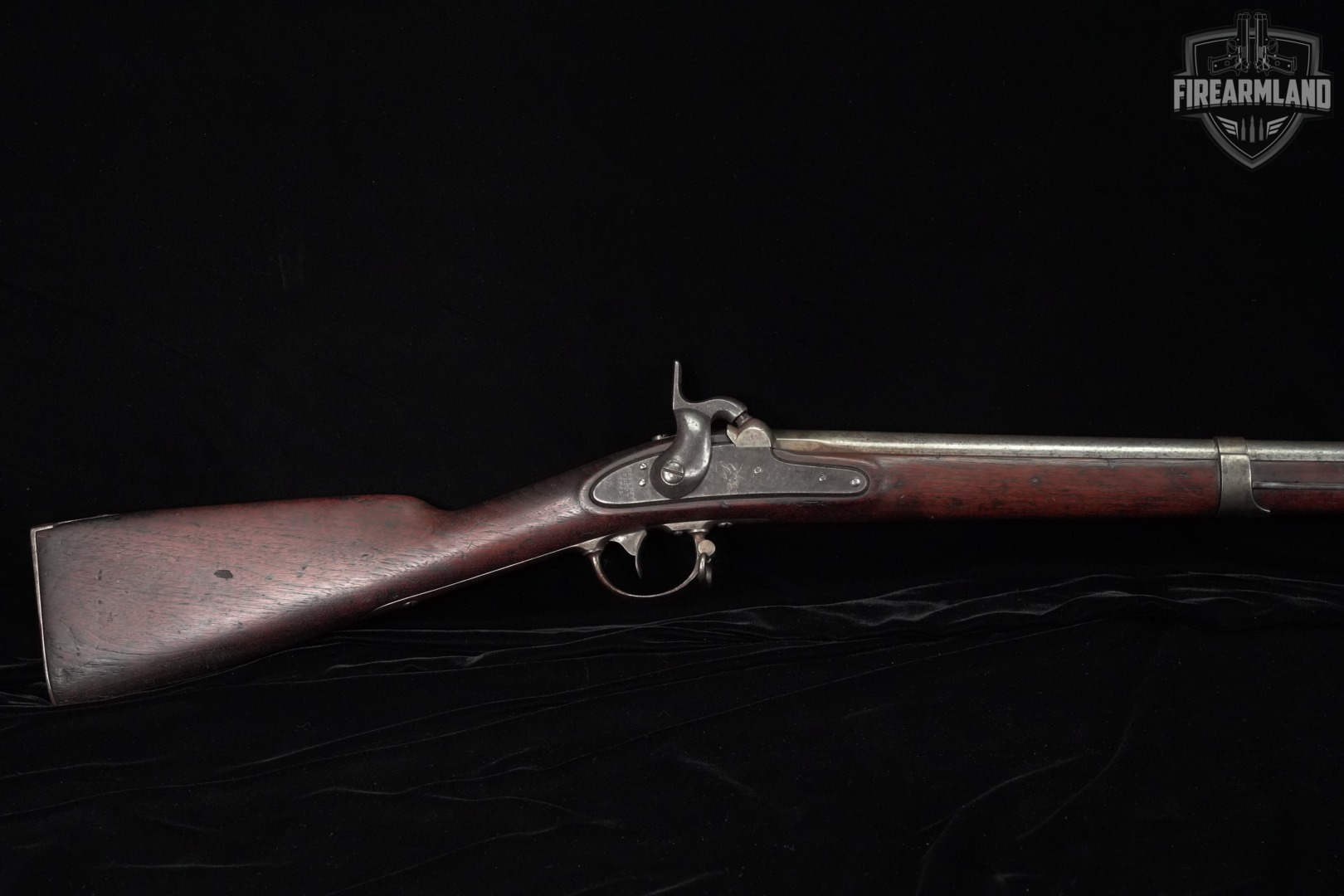 ANTIQUE 1851 Harpers Ferry Model 1842 Musket 69 Caliber 42" Black & Wood-img-4