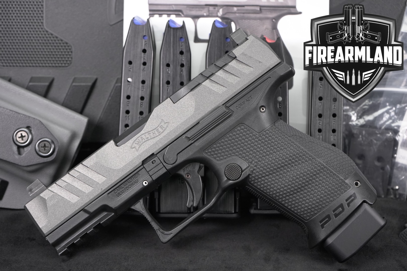 Walther PDP Compact Two Tone Gray, 4" 9mm Luger Two-Tone Gray & Black in Very Good Condition Thumbnail