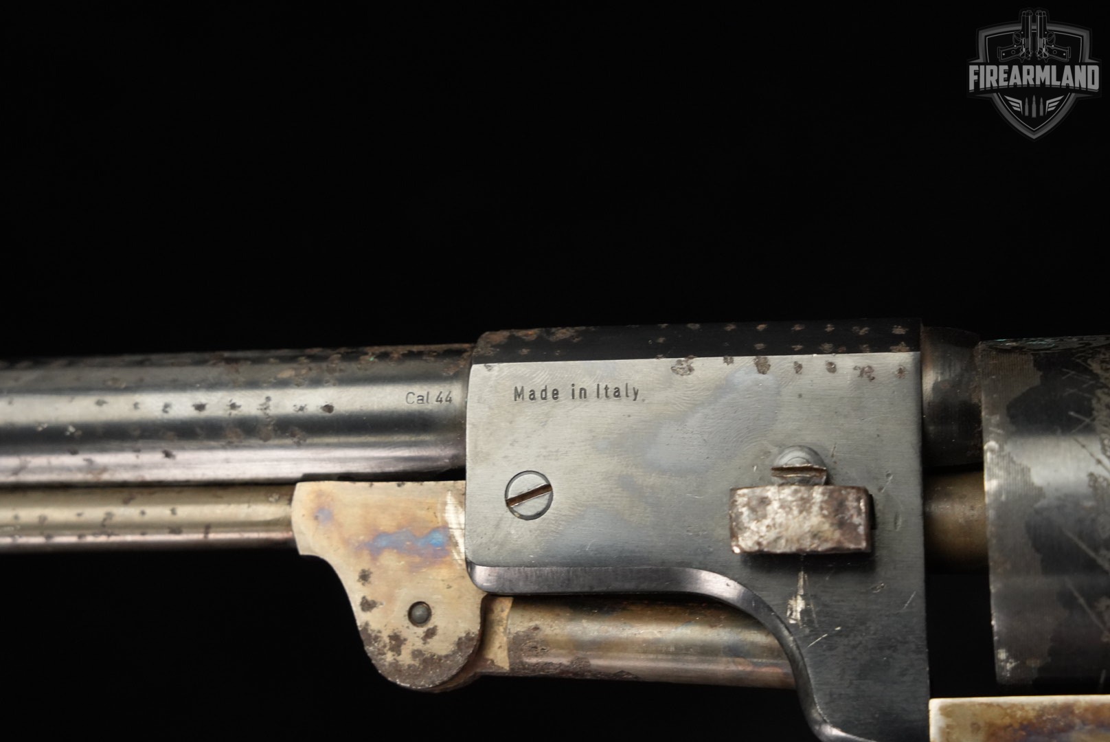 A Uberti 1848 Dragoon Second Model 44 BPM 7.5" Color Case Hardened & Blued-img-12