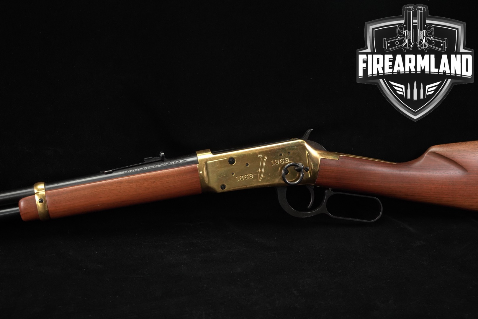 Winchester Repeating Arms Model 94 Golden Spike Commemorative .30-30 Gold-Tone & Walnut in Good Condition Thumbnail