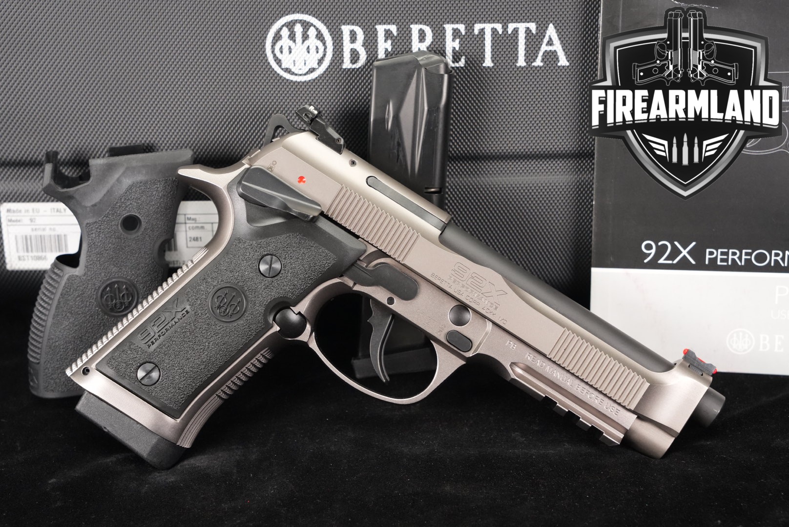 Beretta 92X Performance Production/Standard 9mm Luger Satin Nickel in Excellent Condition Thumbnail