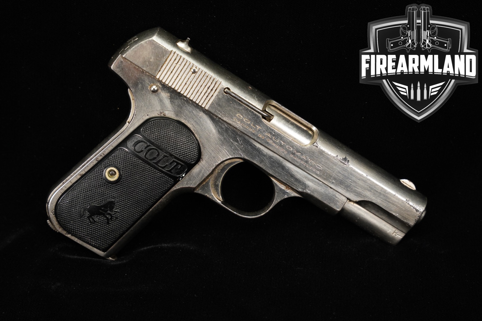 1928 Colt Model 1903 Pocket Hammerless Type IV .32 ACP Nickel in Fair Condition Thumbnail