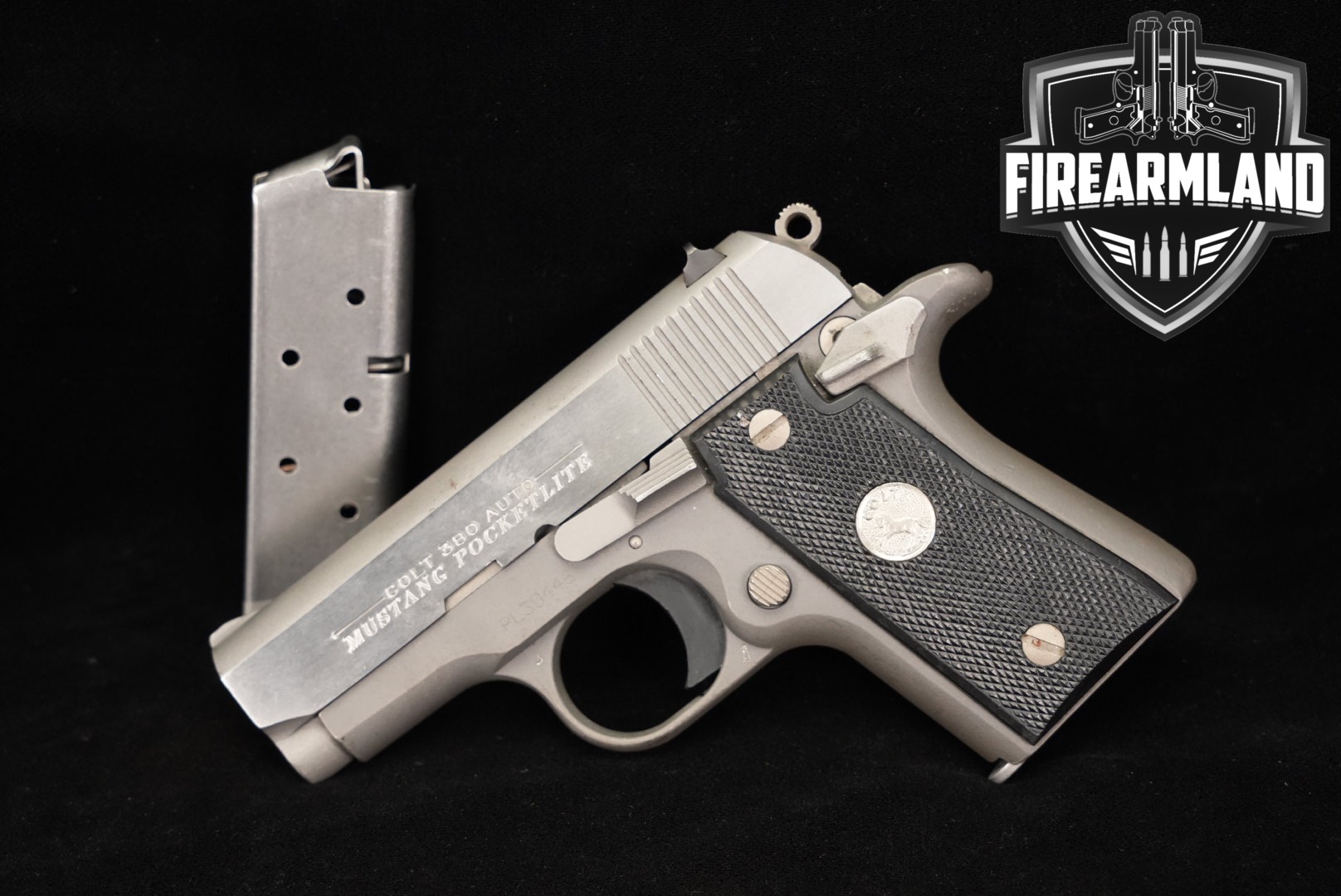 1984 Colt Mustang Pocketlite .380 ACP Two-Tone Stainless in Good Condition Thumbnail