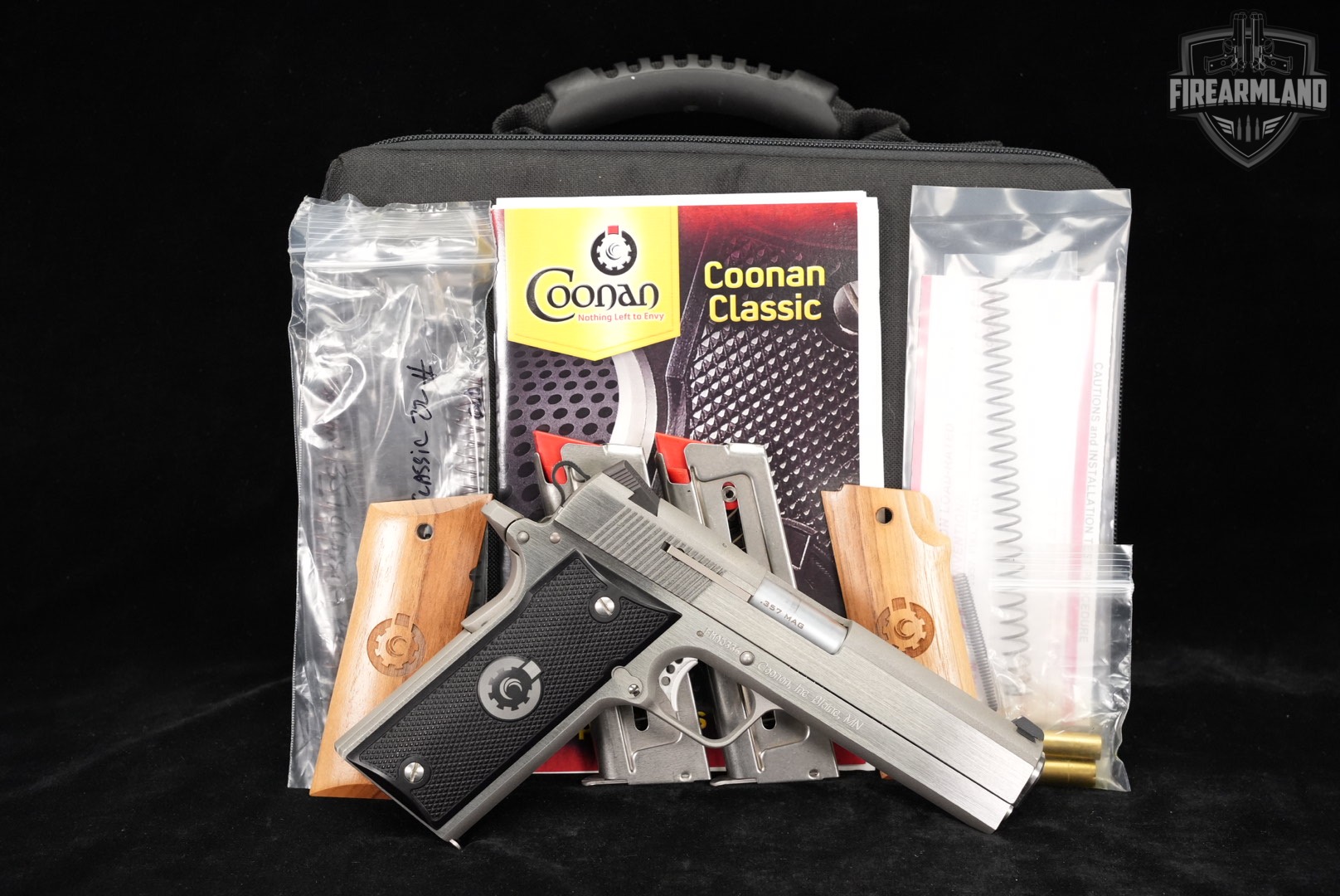 DISCONTINUED COONAN Classic 357 Magnum 1911 5.7" +3 MAGS, ORIG CASE-img-2