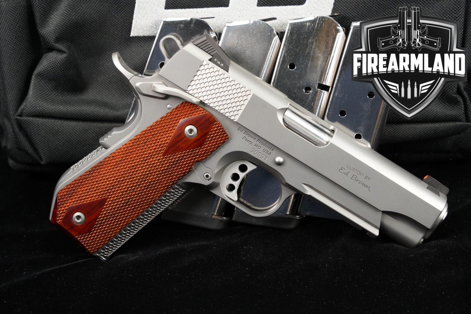 DESIRED Ed Brown Kobra Carry 45 ACP 1911 4.25" Matte Stainless +5 MAGS-img-0