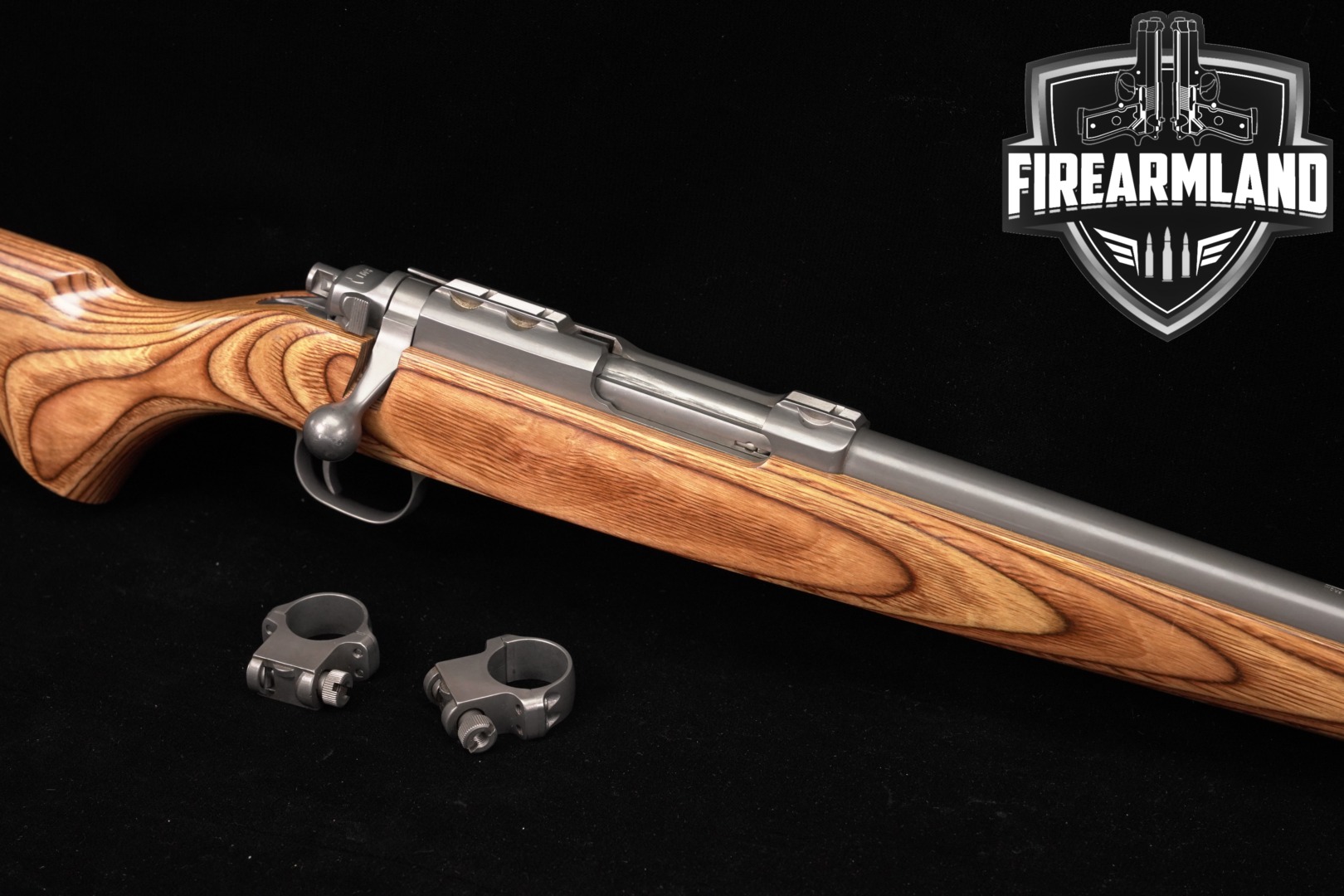 2006 Sturm Ruger 77/22 All-Weather .22 Hornet Stainless & Brown Laminate in Good Condition Thumbnail