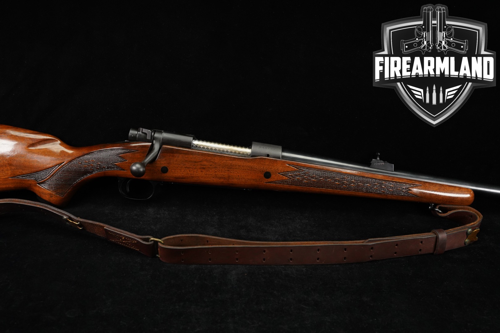 1967 Winchester Repeating Arms Model 70 Deluxe .300 Win. Mag. Blued & Walnut in Very Good Condition Thumbnail