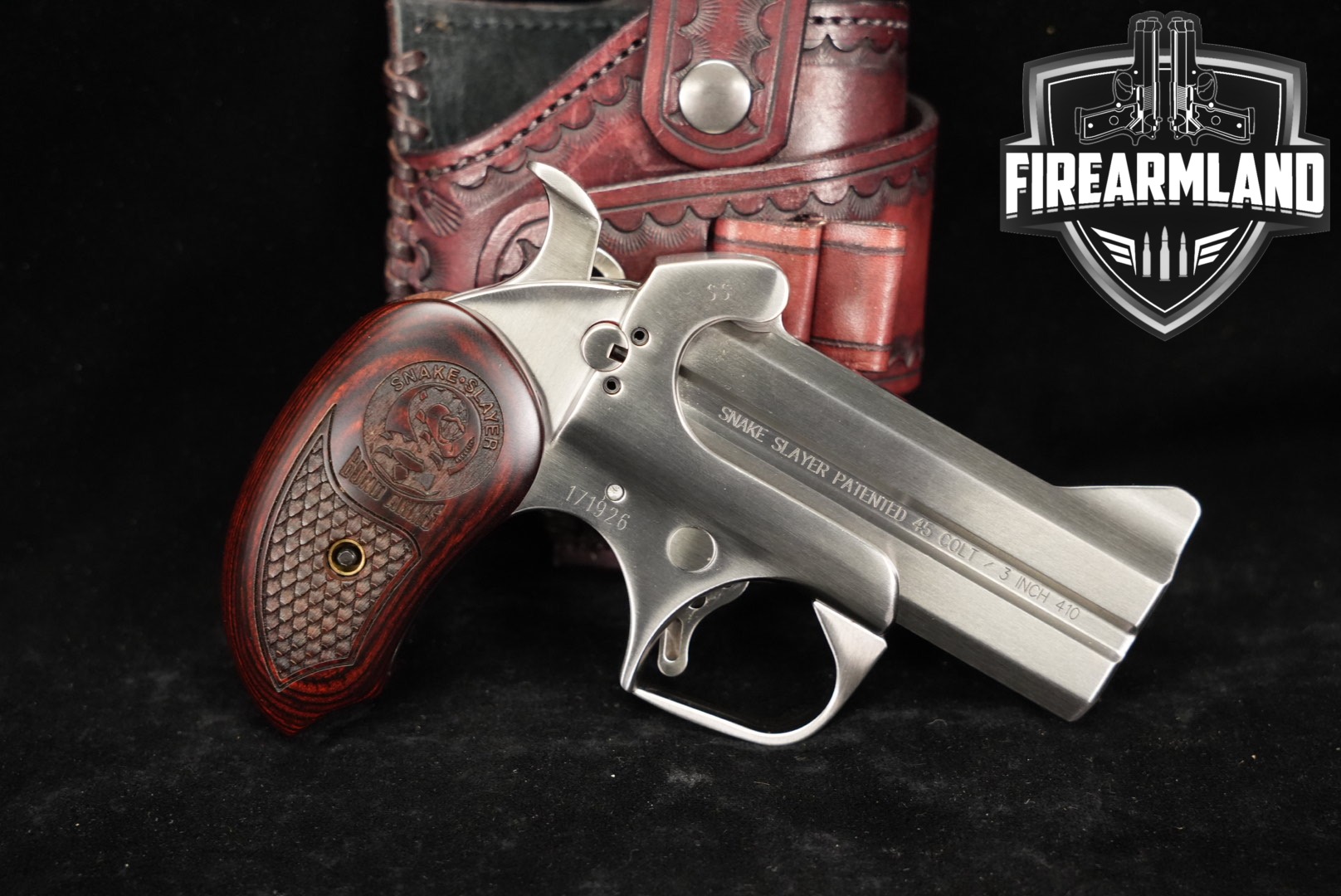 Bond Arms Snake Slayer 45 LC/410 3.5" Satin Stainless +ORIG CASE & HOLSTER-img-0