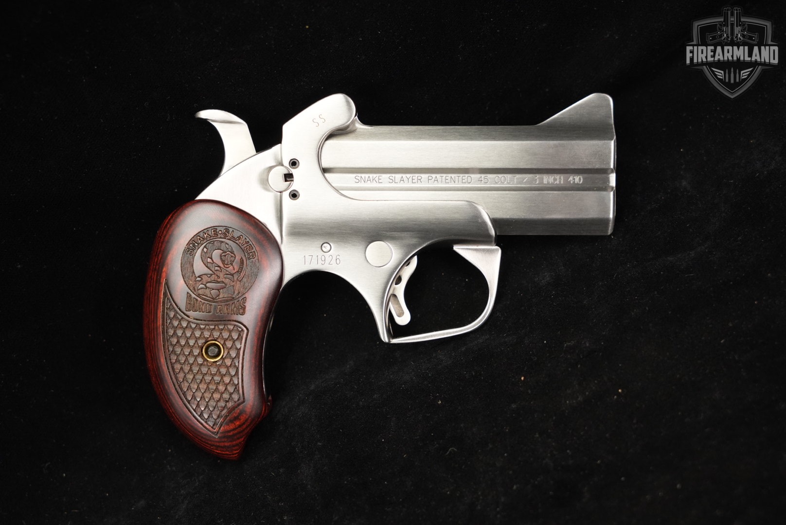 Bond Arms Snake Slayer 45 LC/410 3.5" Satin Stainless +ORIG CASE & HOLSTER-img-3