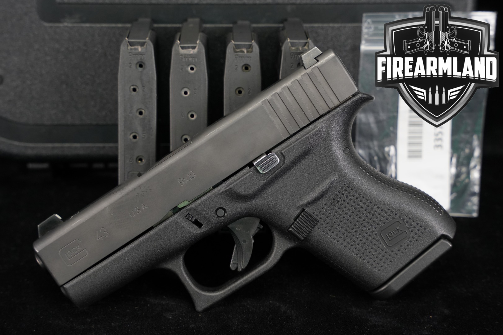 Glock 43 9mm Luger Black in Very Good Condition Thumbnail