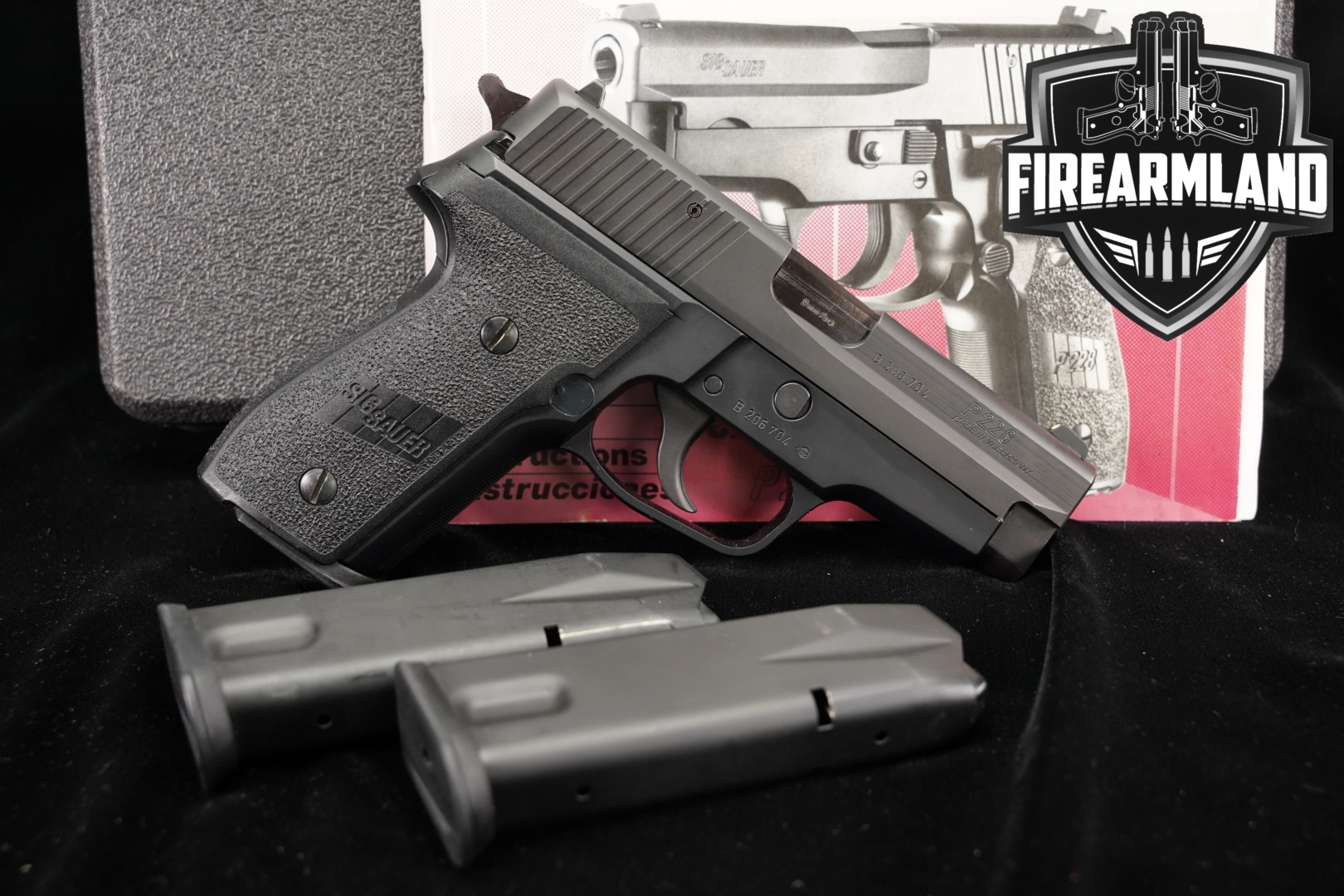 1993 Sig Sauer P228 West German 9mm Luger Black in Very Good Condition Thumbnail