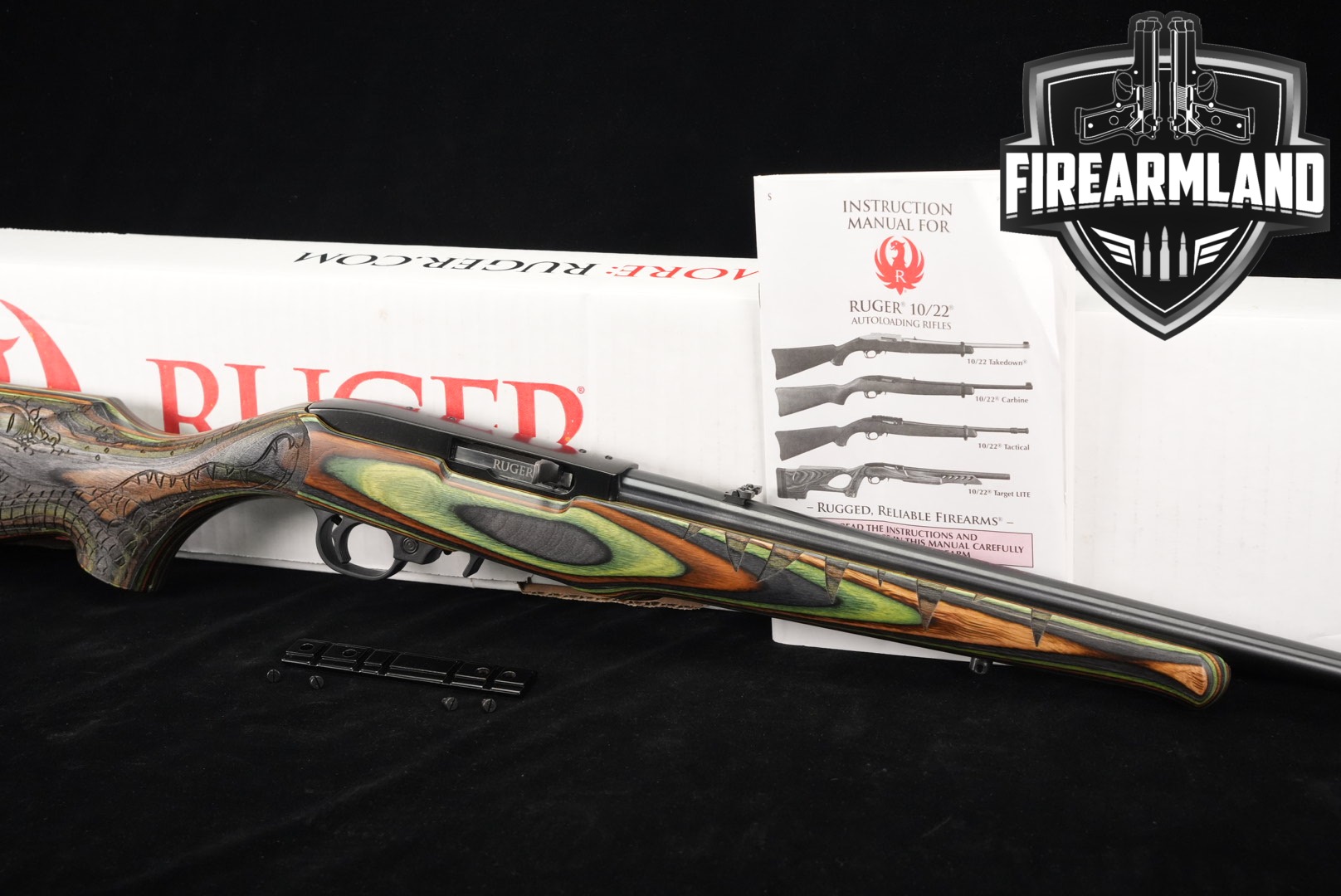 2023 Sturm Ruger 10/22 Carbine, TALO Exclusive, Gator Edition (Altamont) .22 LR Blued & Laminate in Excellent Condition Thumbnail