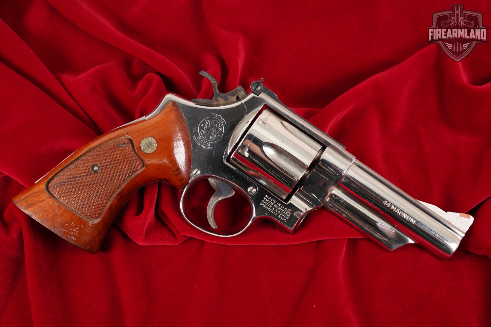 1980-1983 Smith & Wesson Model 29-2 S&W 44 Rem Mag 4" Bright Nickel DA/SA-img-3