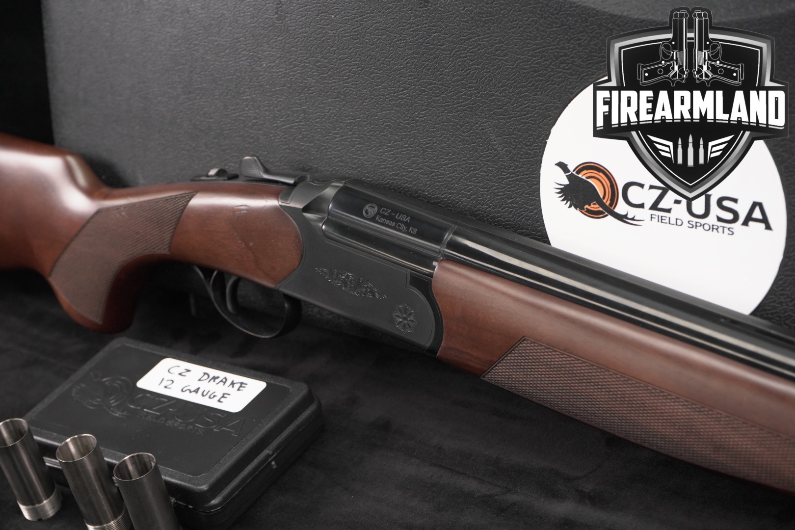 CZ-USA Drake 12 Gauge Black Chrome & Walnut in Good Condition Thumbnail