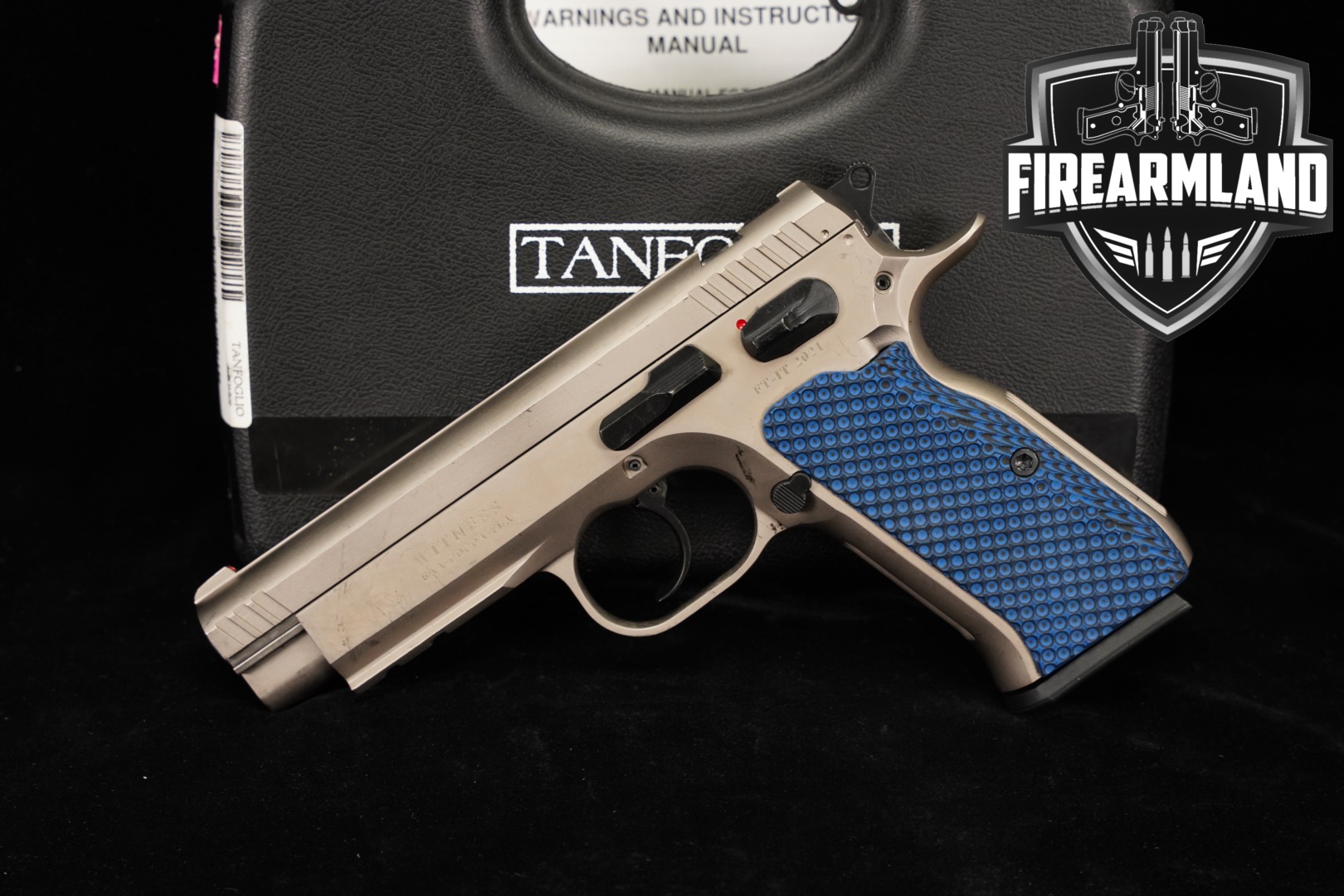 Tanfoglio Witness Steel Full-Size 10mm Wonder Finish in Good Condition Thumbnail