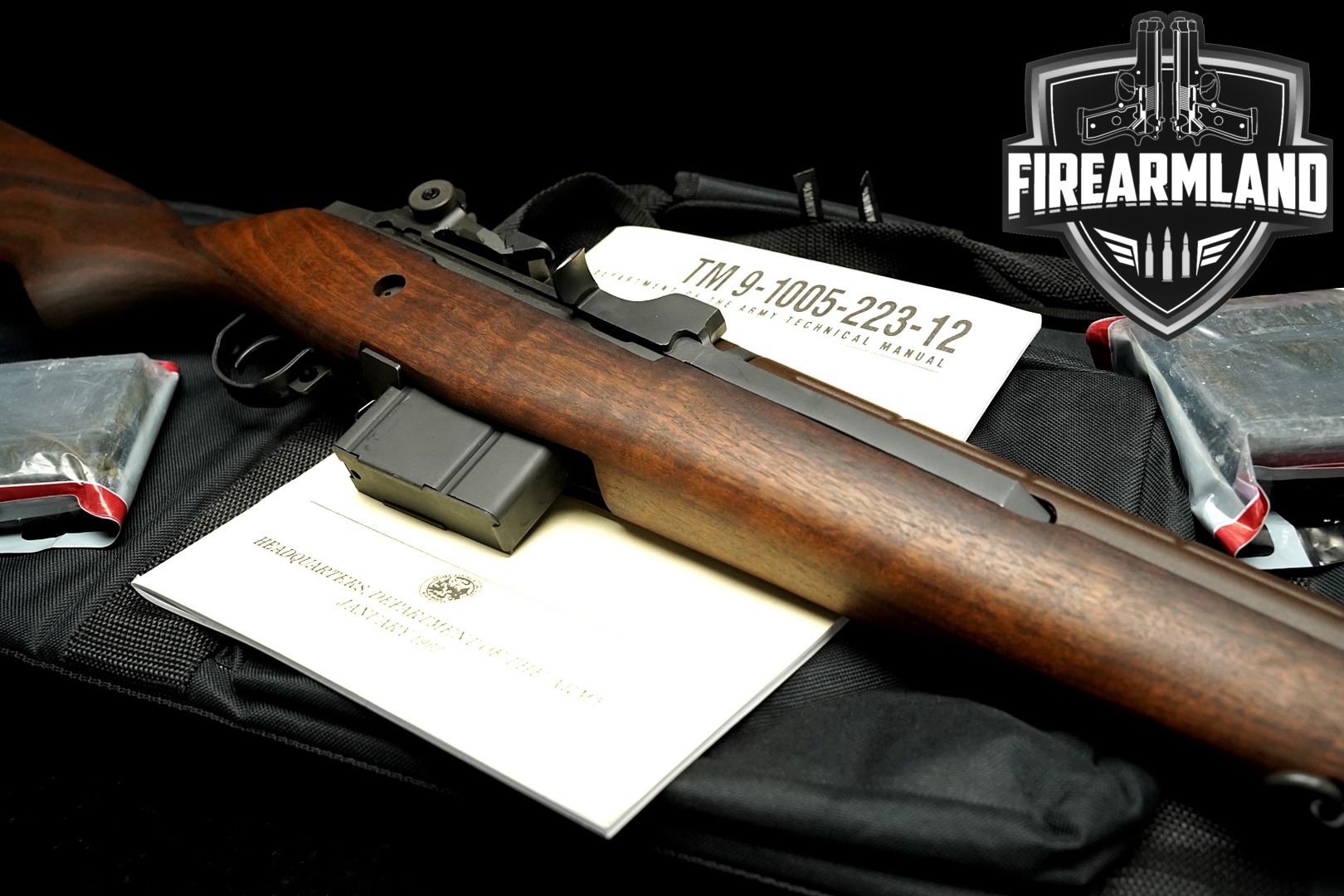 Springfield Armory M1A Standard 7.62mm NATO (7.62x51) Parkerized & Walnut in Excellent Condition Thumbnail