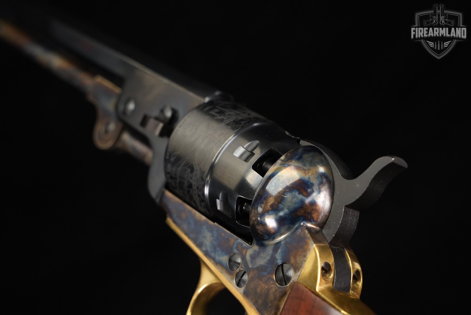 F.lli Pietta 1851 Navy 44 BPM Flli 7.5" Blued ORMSBY OCTAGON +ORIG BOX-img-10