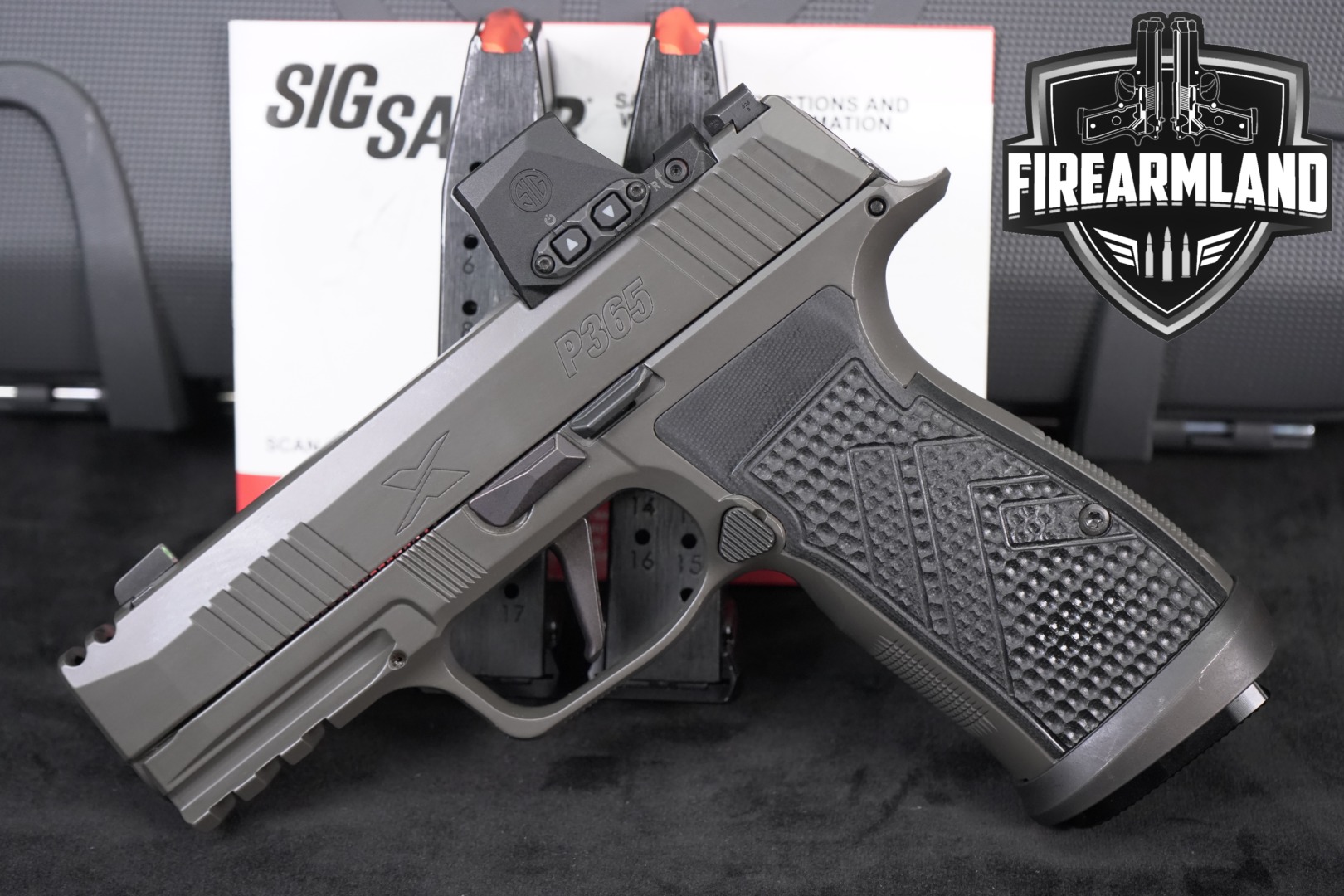 Sig Sauer P365 AXG Legion XMACRO Comp 9mm Luger Legion Gray in Very Good Condition Thumbnail