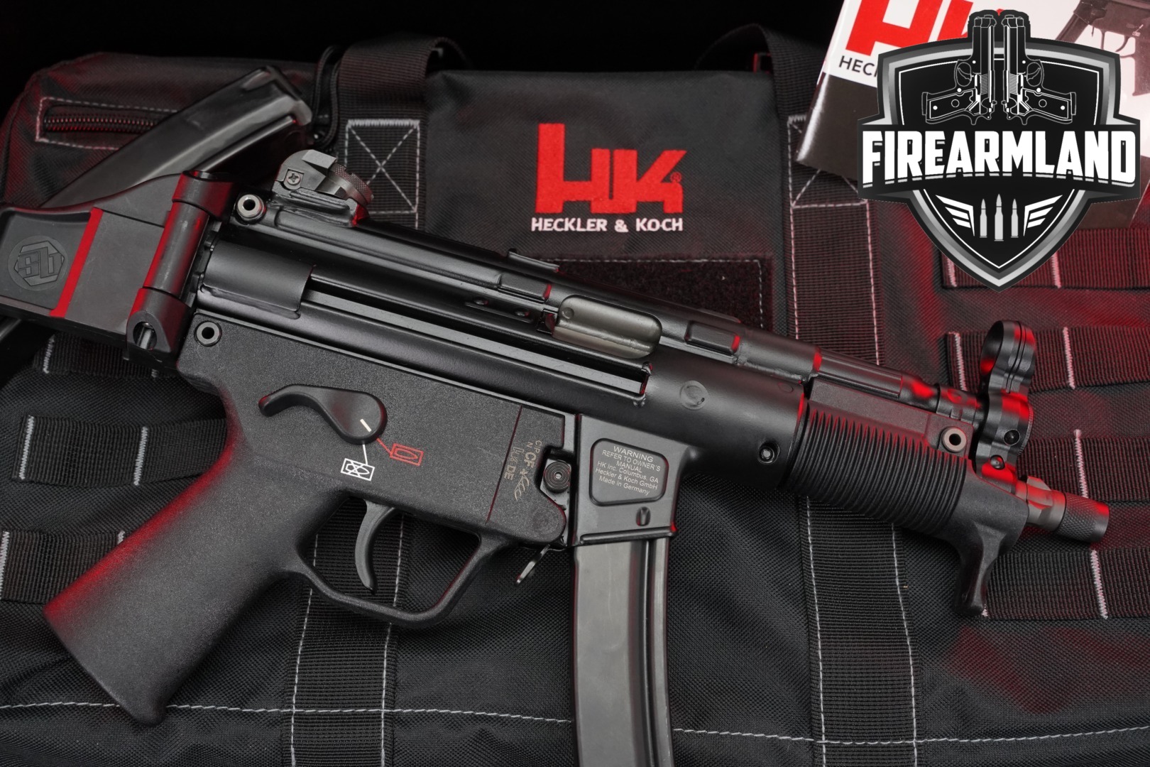 Heckler & Koch (H&K, HK) SP5K-PDW 9mm Luger Black in Excellent Condition Thumbnail